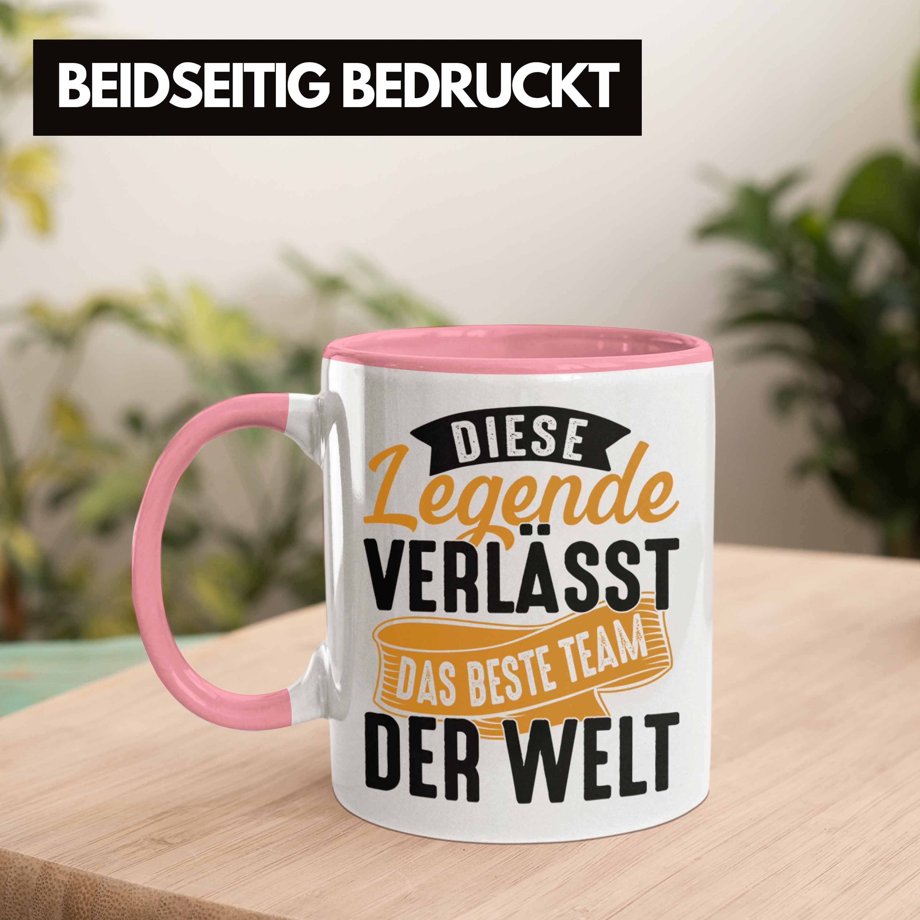 Trendation Tasse Jobwechsel Tasse Geschenk We Diese Verlässt Das Rosa Team Beste Der Legende