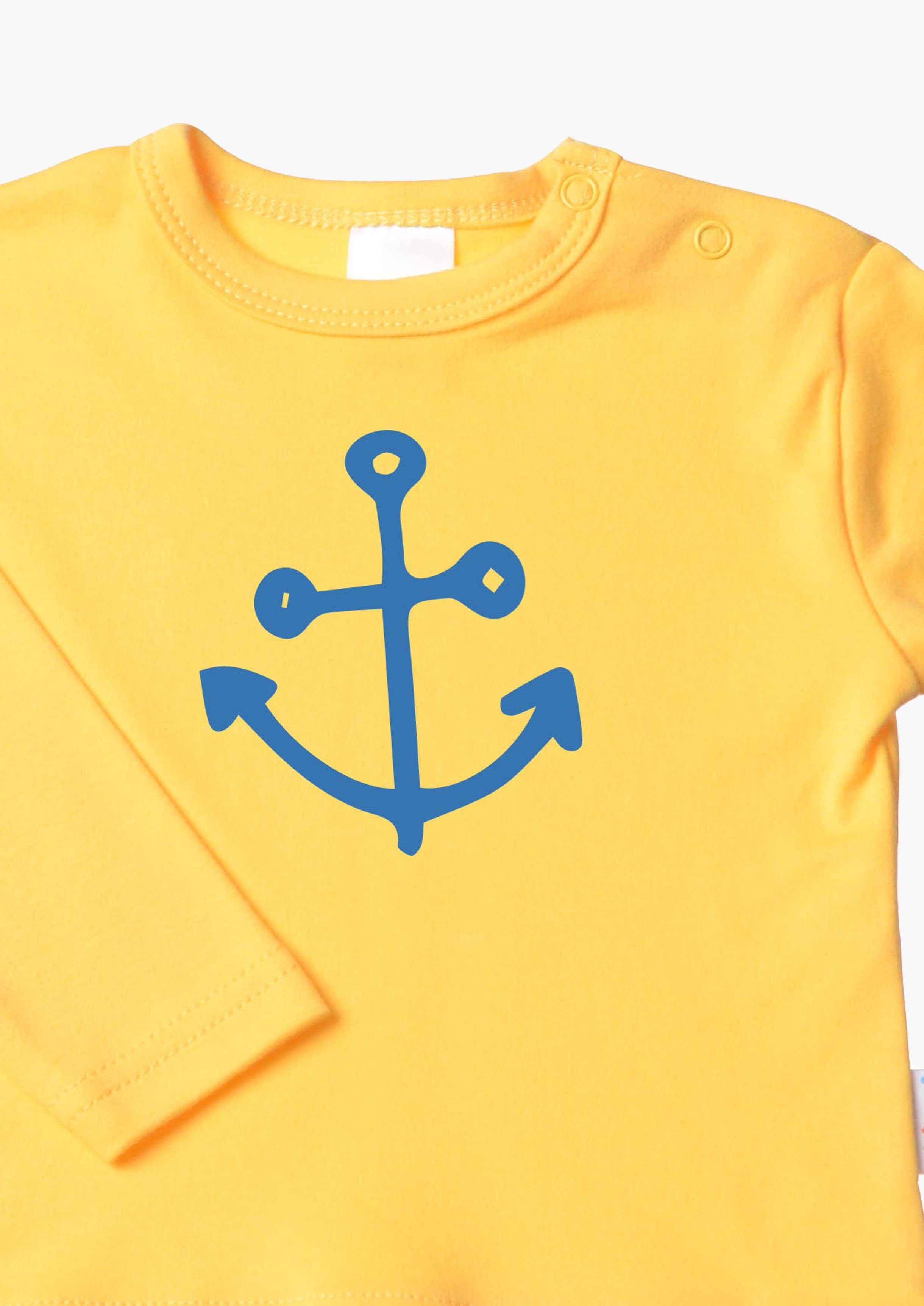 Liliput Langarmshirt Anker mit Druckknöpfen auf der Schulter
