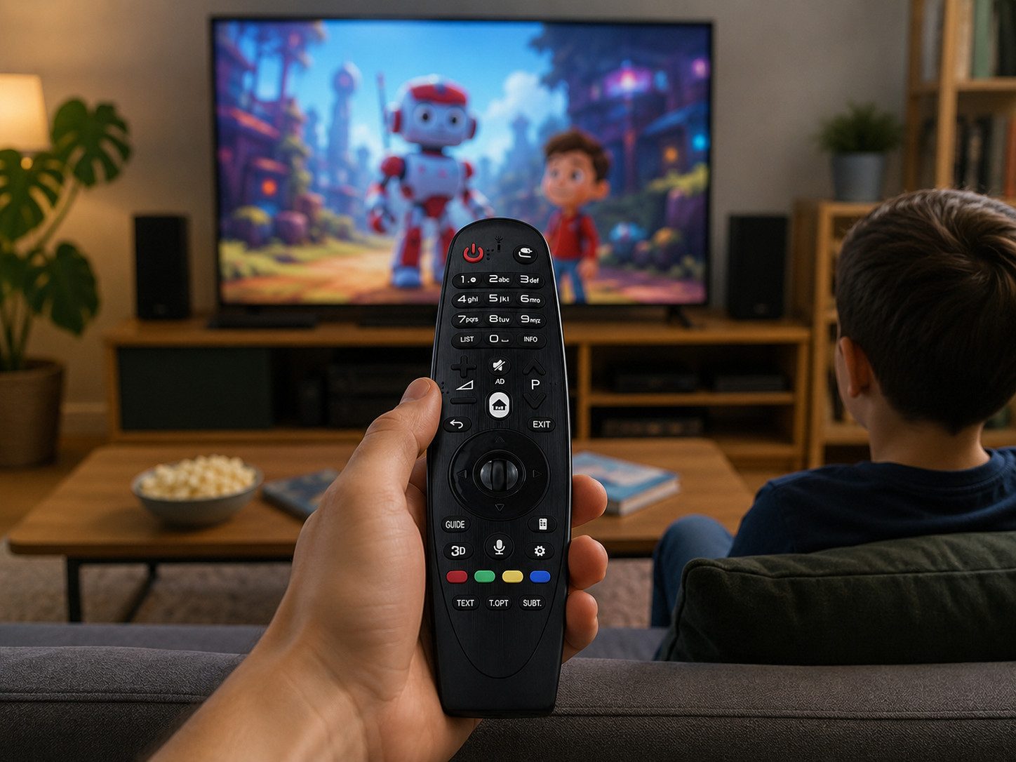 azurano Ersatz für LG AN-MR600, AKB74495301, AKB74495302 Universal-Smart-TV-Fernbedienung (Sprachsteuerung, Mausfunktion)