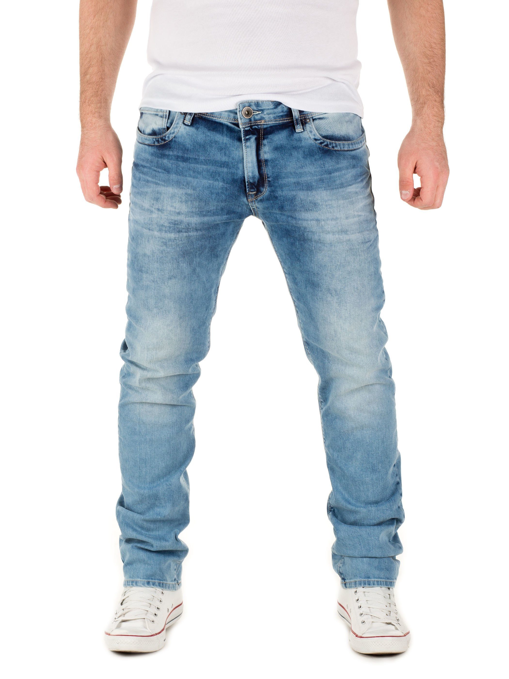 WOTEGA Slim-fit-Jeans WOTEGA - Jeans Pete Herren Jeans mit Stretchanteil 5-Pocket-Style Blau (forever blue 164019)