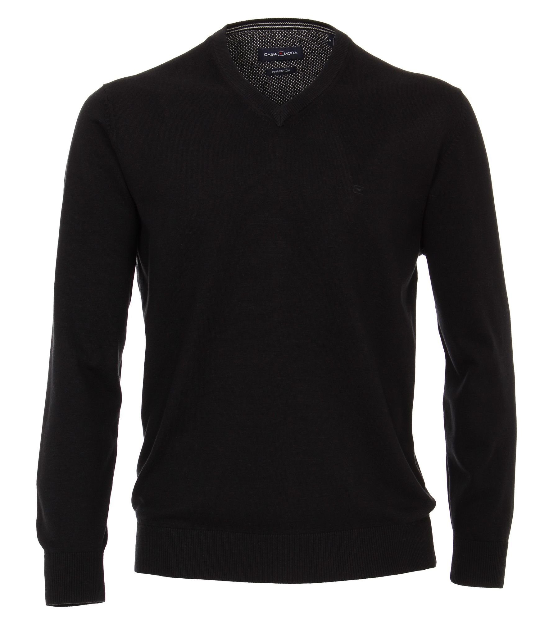 CASAMODA V-Ausschnitt-Pullover V-Ausschnitt PIMA-Baumwolle günstig online kaufen