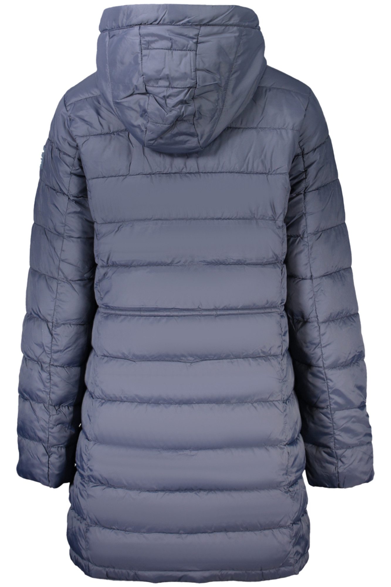 Pepe Jeans Outdoorjacke Lange Blaue Damenjacke mit Kapuze und Reißverschluss - Trendlook 2023