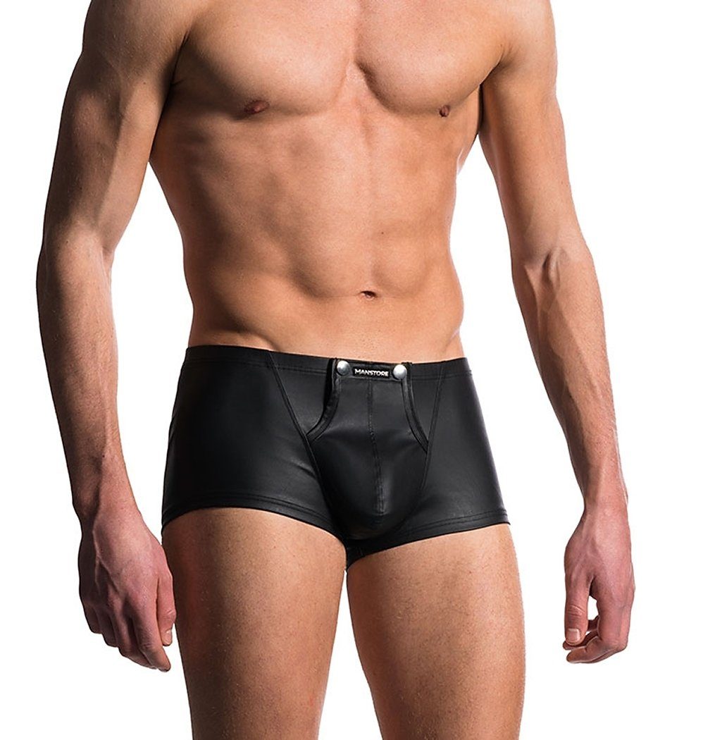 MANSTORE Boxershorts Manstore Clubwear M104 Popper Pants schwarz (1-St) mit Druckknöpfen