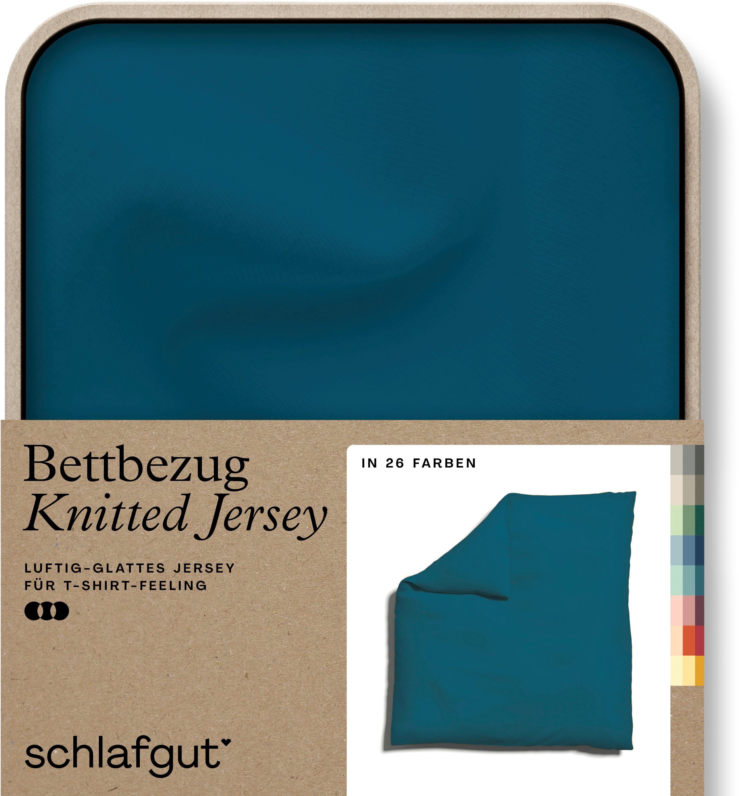 Schlafgut Bettbezug Knitted Jersey uni, aus günstig online kaufen