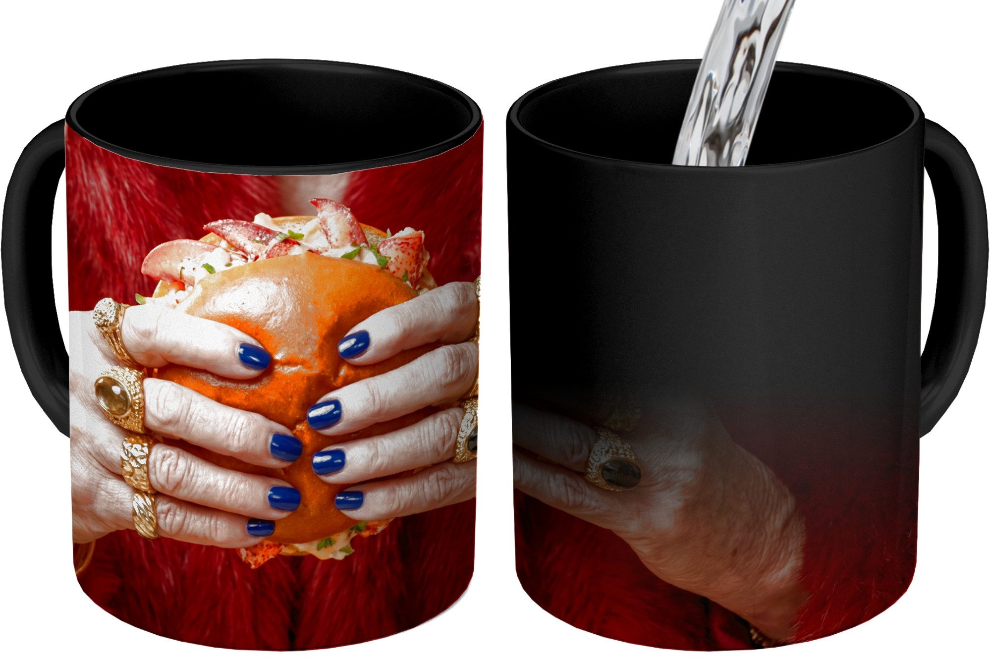 Tasse Rolle - Pelzmantel - Gold