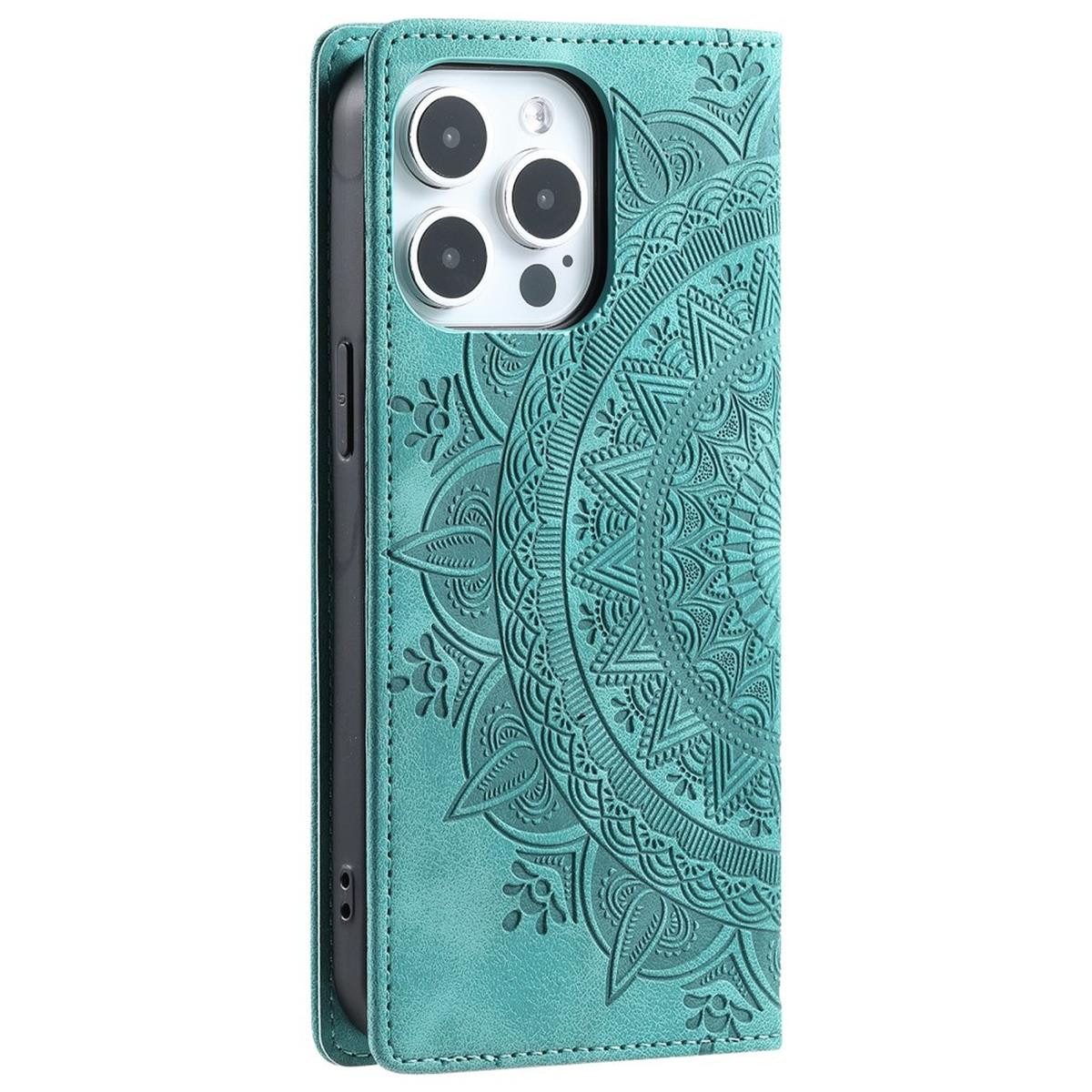 CoverKingz Handyhülle Hülle für Apple iPhone 16 Pro Handyhülle Flip Case Cover Etui Mandala, Mandala