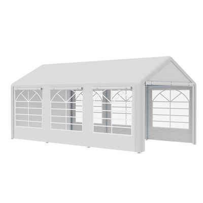 Outsunny Pavillon Pavillon mit PVC Fenstern