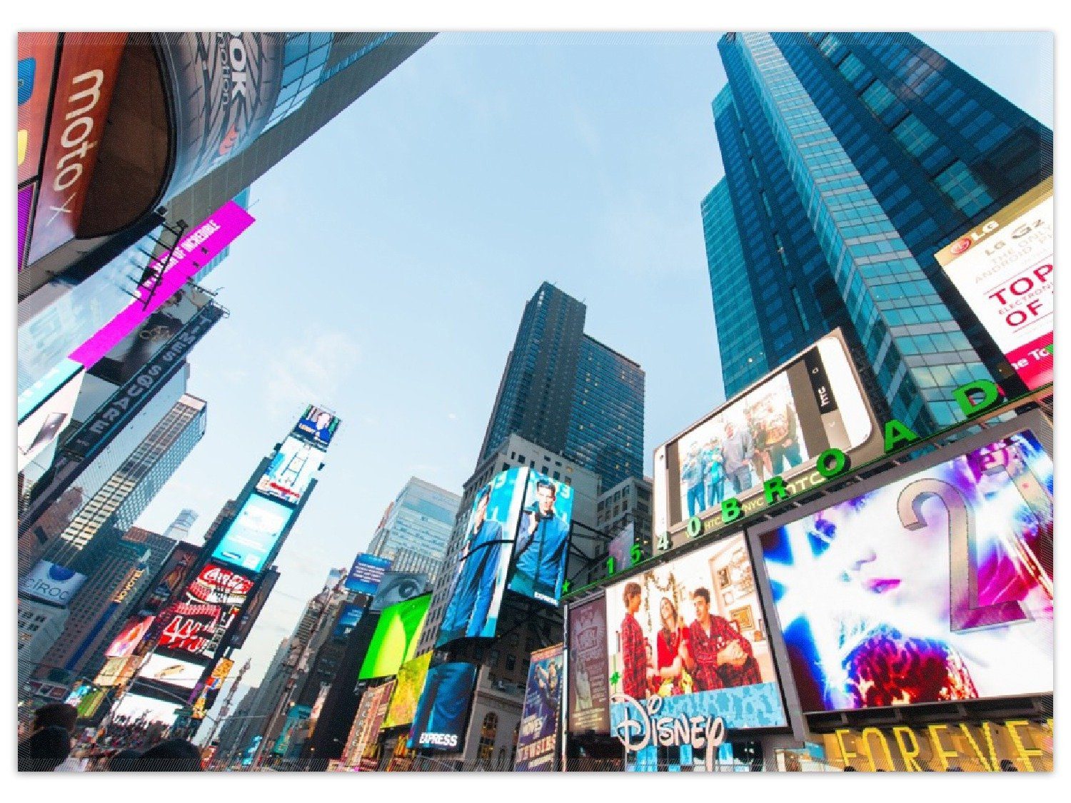 Teppich Times Square in New York, Wallario, rechteckig, rutschfest