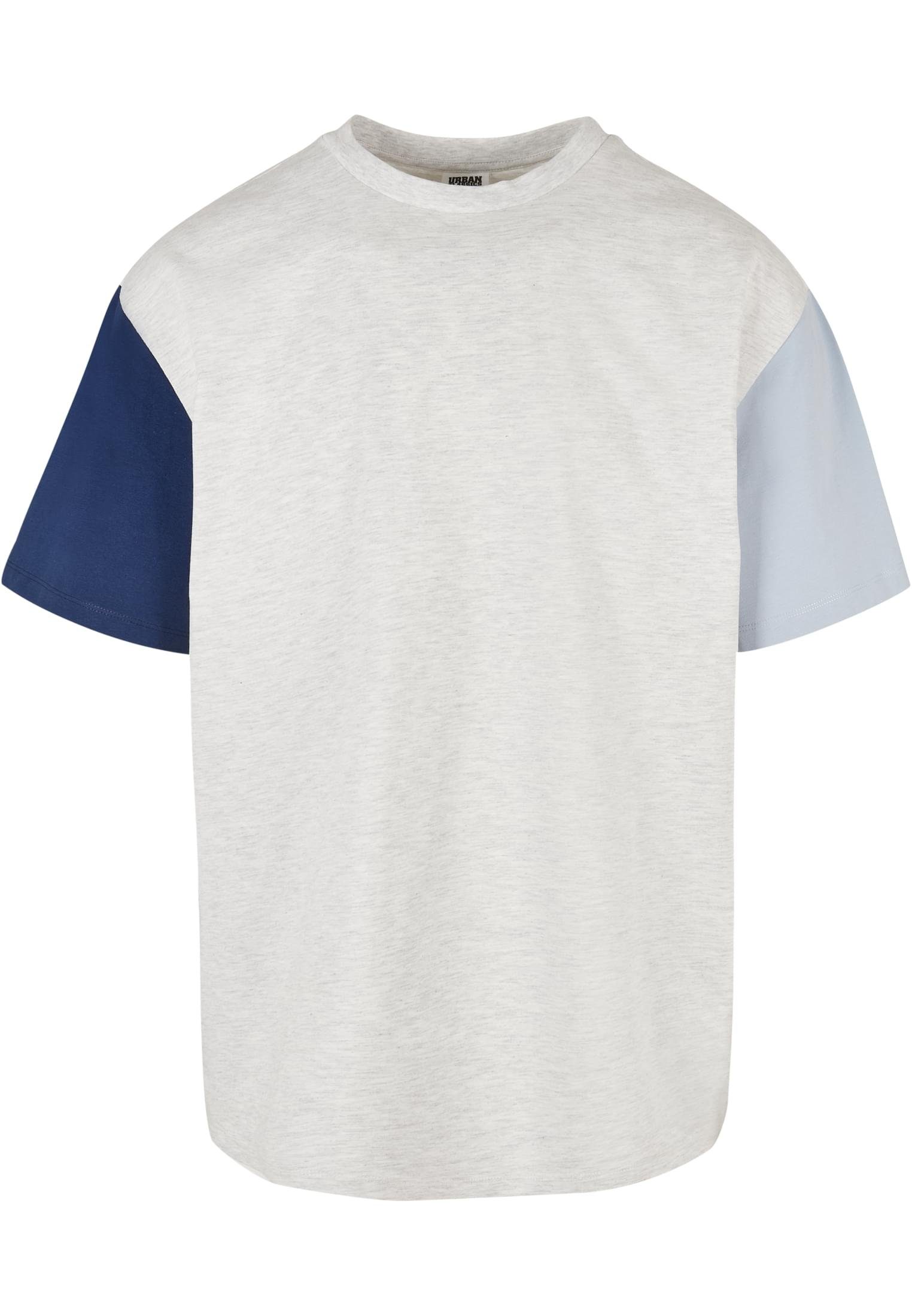 URBAN Colorblock Kurzarmshirt lightgrey Oversized Herren CLASSICS Tee (1-tlg) Organic