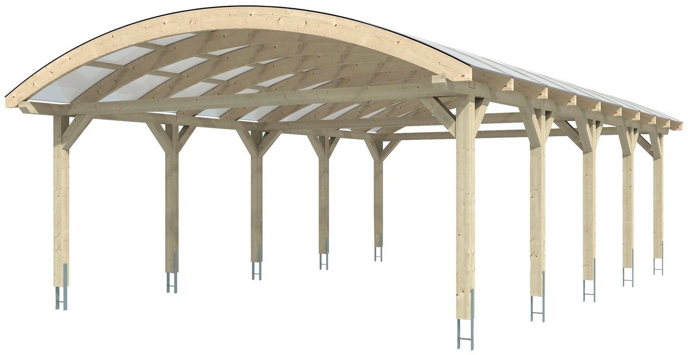Thumbnail - Skanholz Doppelcarport Franken, BxT: 635x969 cm, 220 cm Einfahrtshöhe