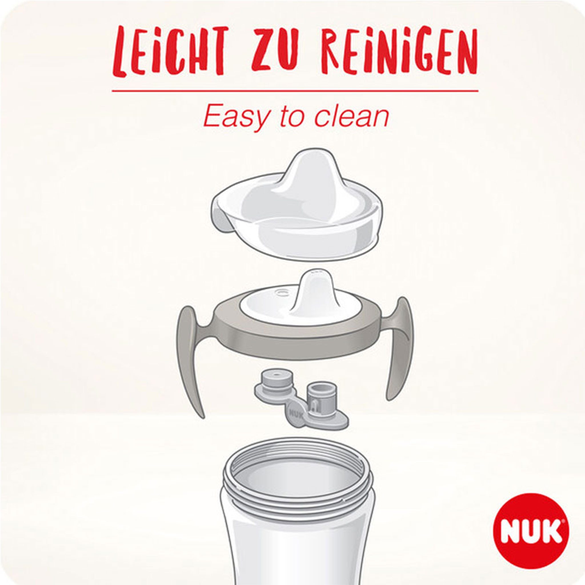 NUK Babyflasche NUK Trainer Cup, rosa 230 ml BPA-frei