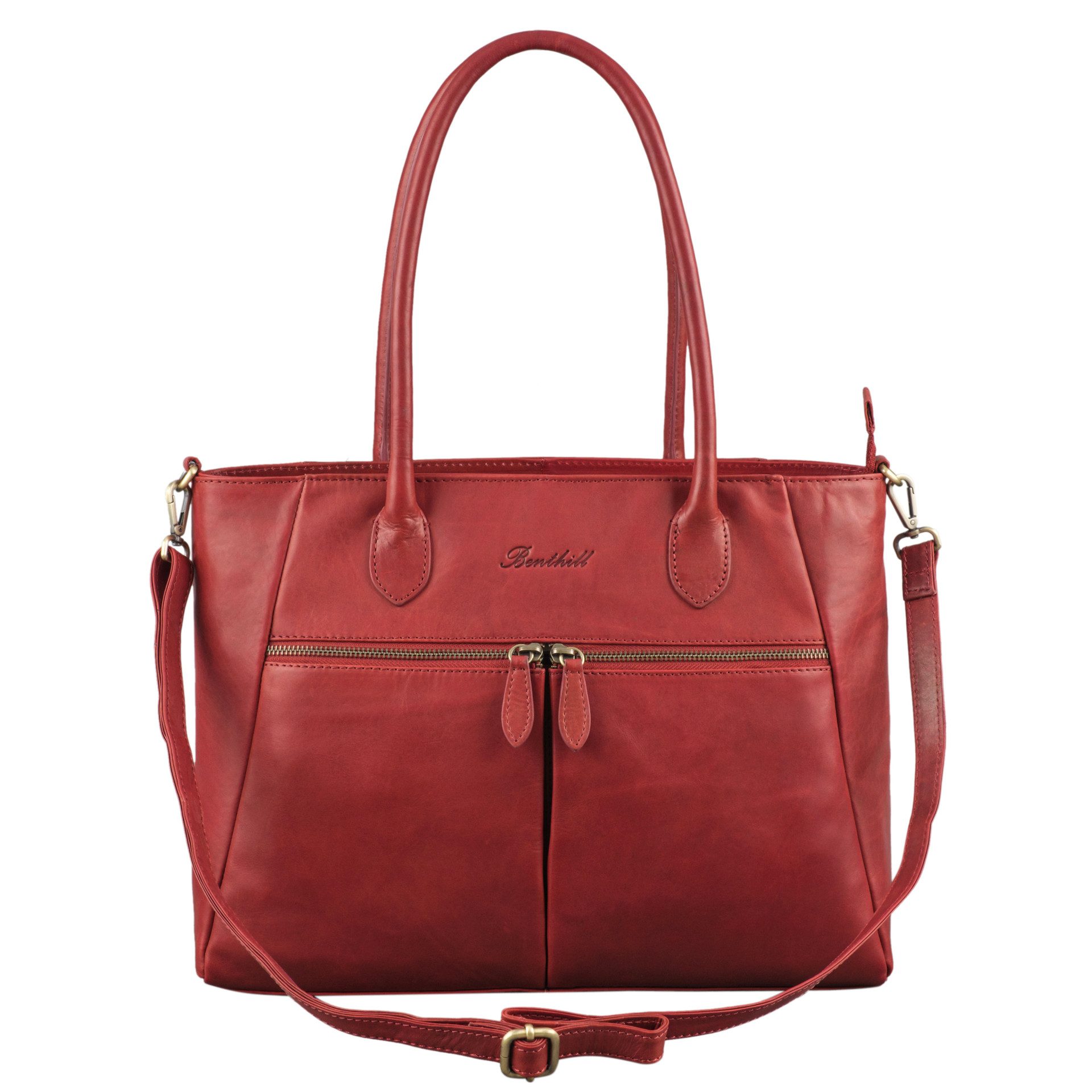 Benthill Handtasche Damen Echt Leder Damentasche Shopper Umhängetasche Schu günstig online kaufen