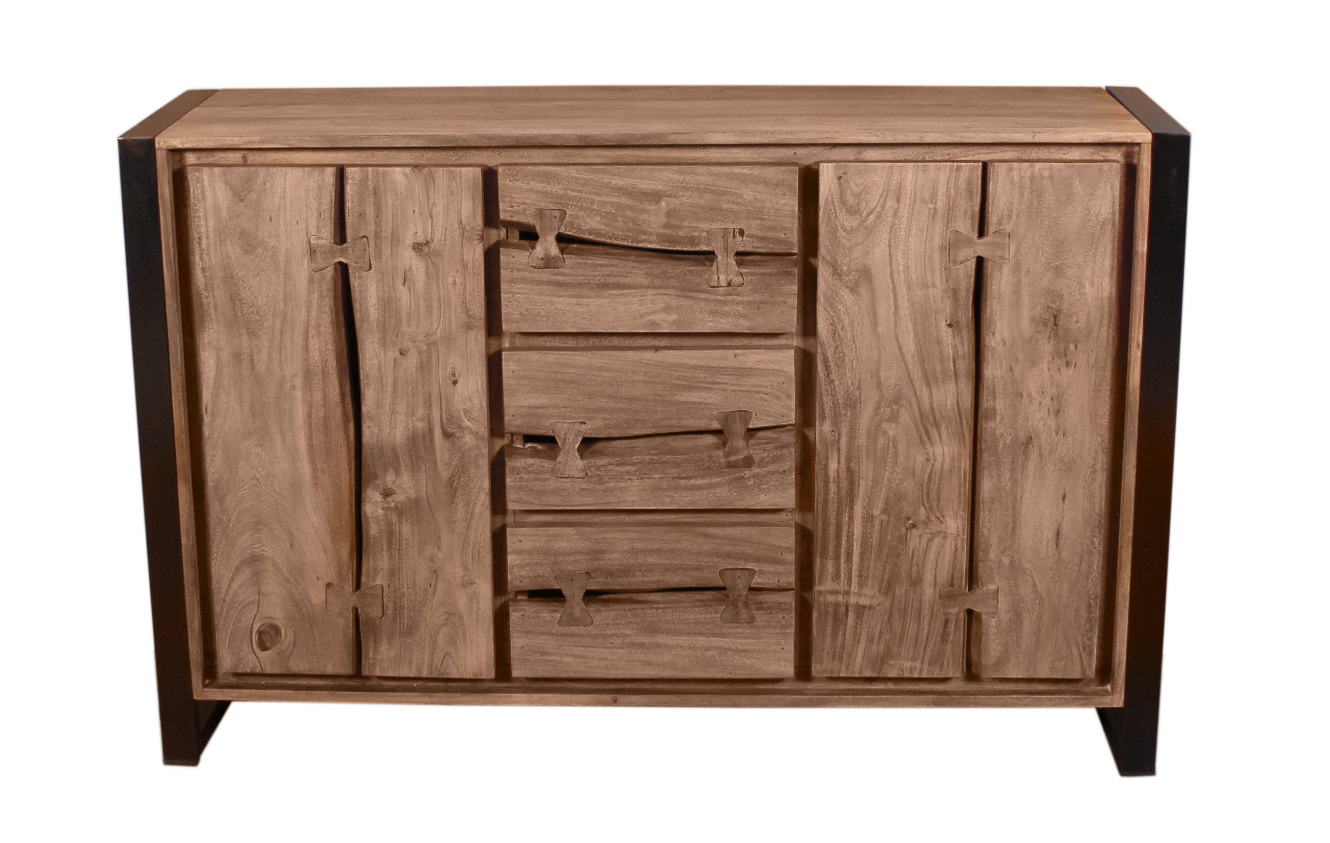 dynamic24 Sideboard, Sideboard NATURAL EDGE Akazie natur