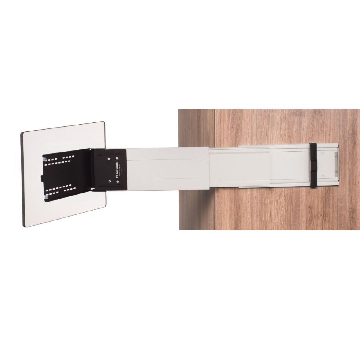 Caratec TV-Wandhalterung CFA102L TV-Halter seitlicher Auszug mit Pushlock Ver-Entriegelung