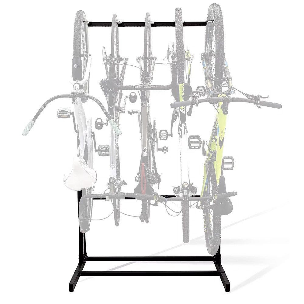 Cranit Fahrradständer Fahrradständer freistehend für 5 Fahrräder Stahl 117 x 91,5 x 205,5 cm