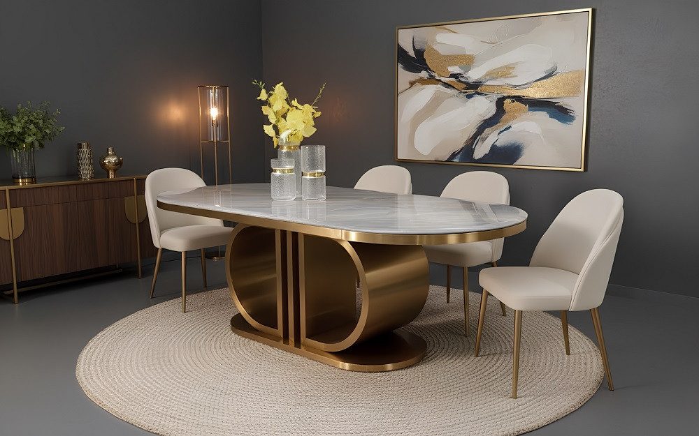 JVmoebel Esstisch Luxus Modern Esszimmer Tisch Holz Moderne Möbel Tische Sofort (1-St), Made in Europa