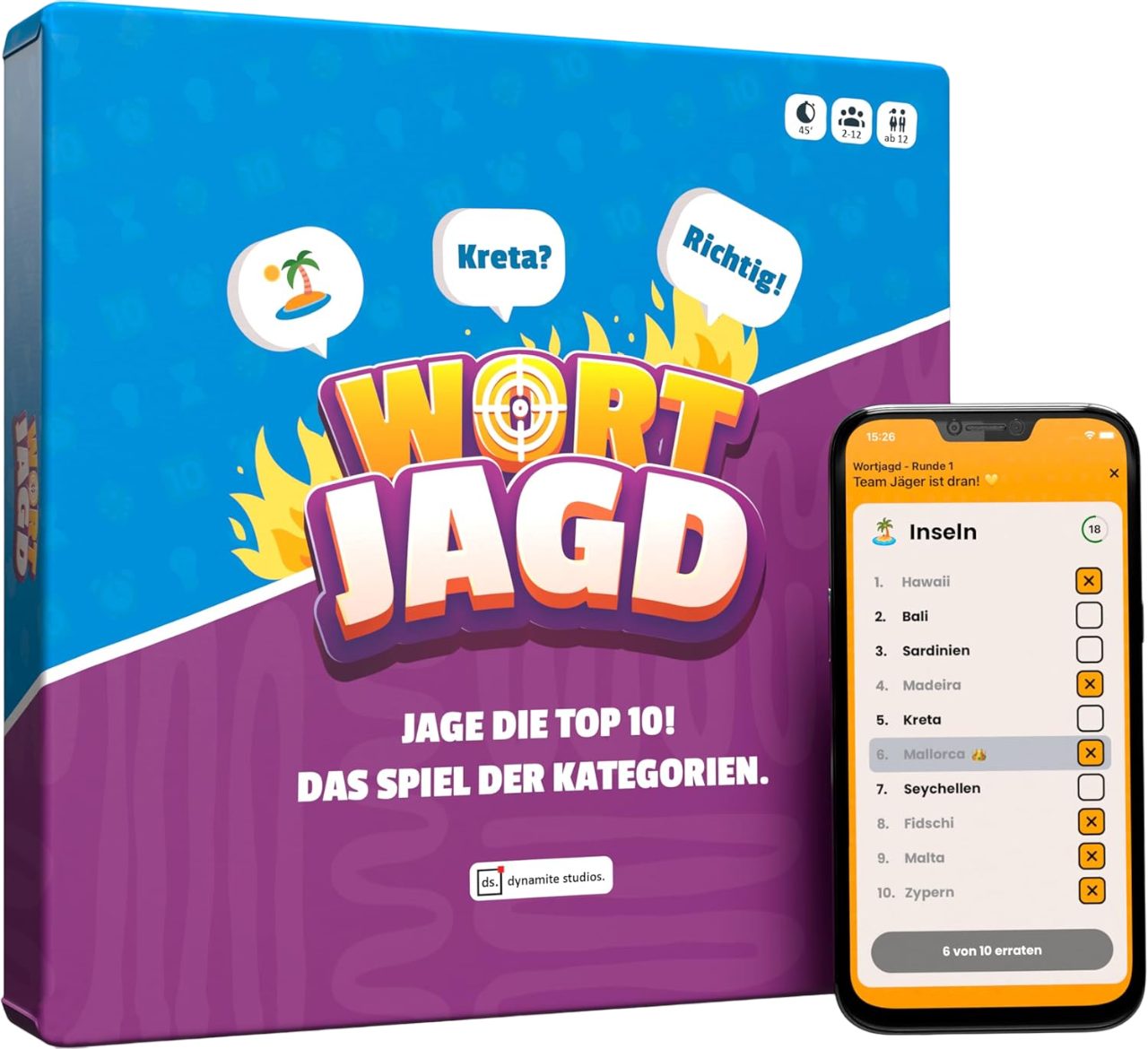 Wortjagd Spiel Wortjagd - Jage die Top 10
