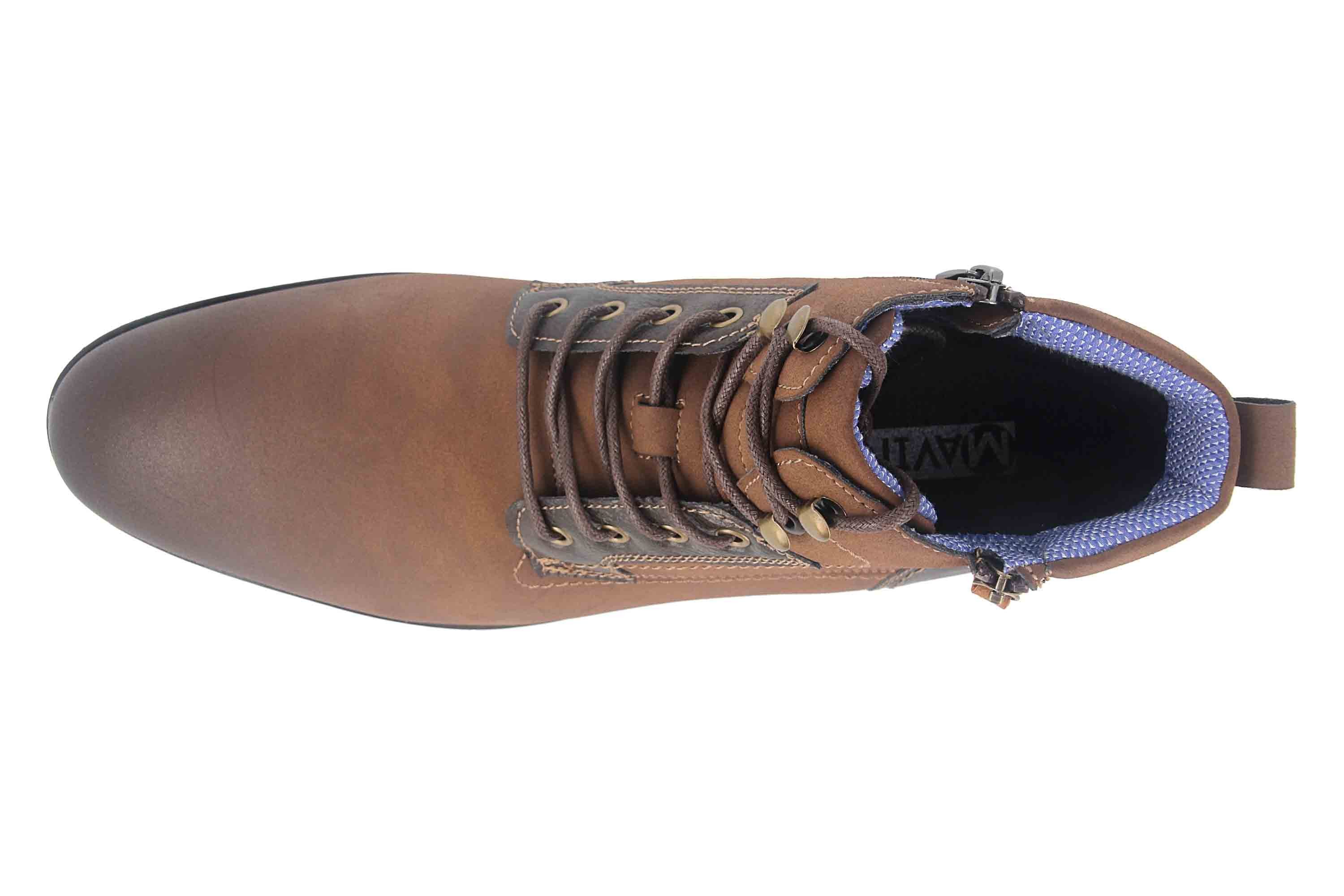 Mavins 3HH0180203 3500 D.Brown PU Nubuck Schnürboots