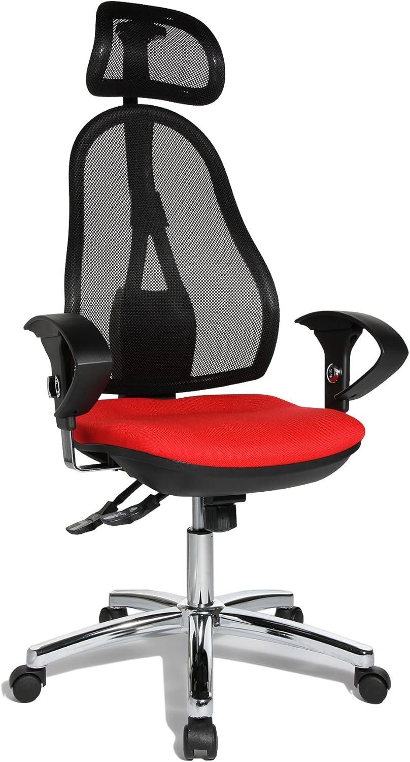 TOPSTAR Bürostuhl (Bürostuhl ergonomisch: Schreibtischstuhl mit verstellbarem Sitz), OP290UG21X Syncro-Bandscheiben-Drehstuhl