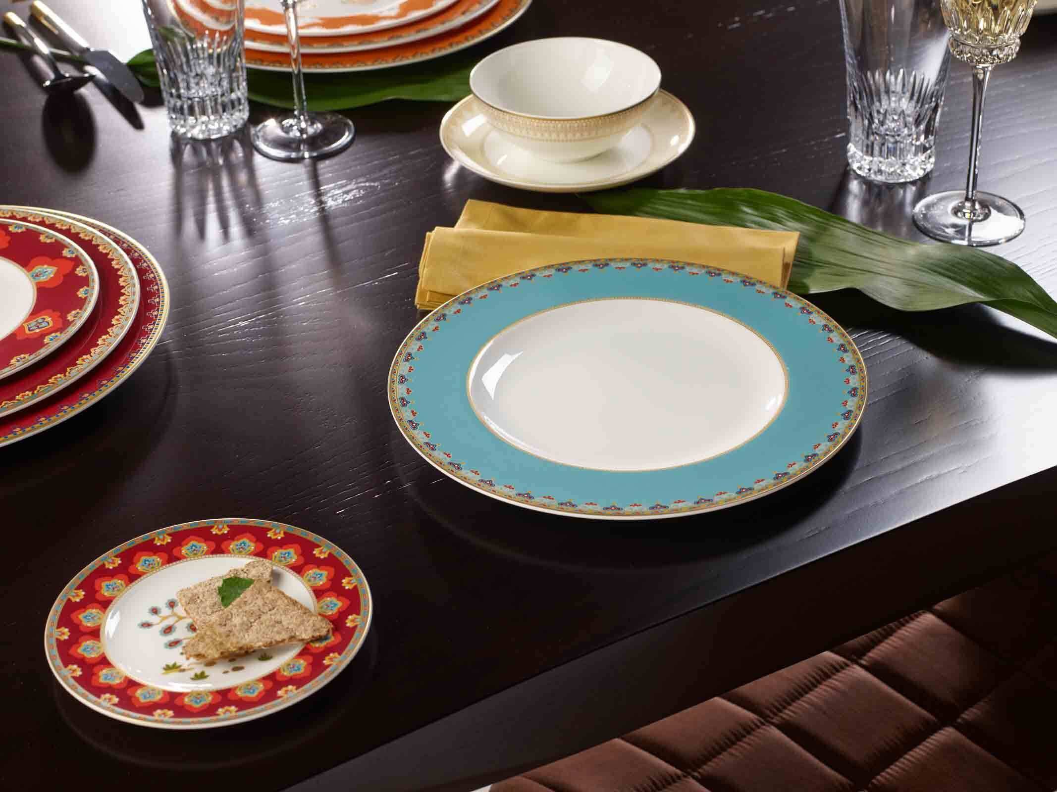 Villeroy & Boch Speiseteller Samarkand Aquamarin Speiseteller ø 27,7 cm, (1 St)