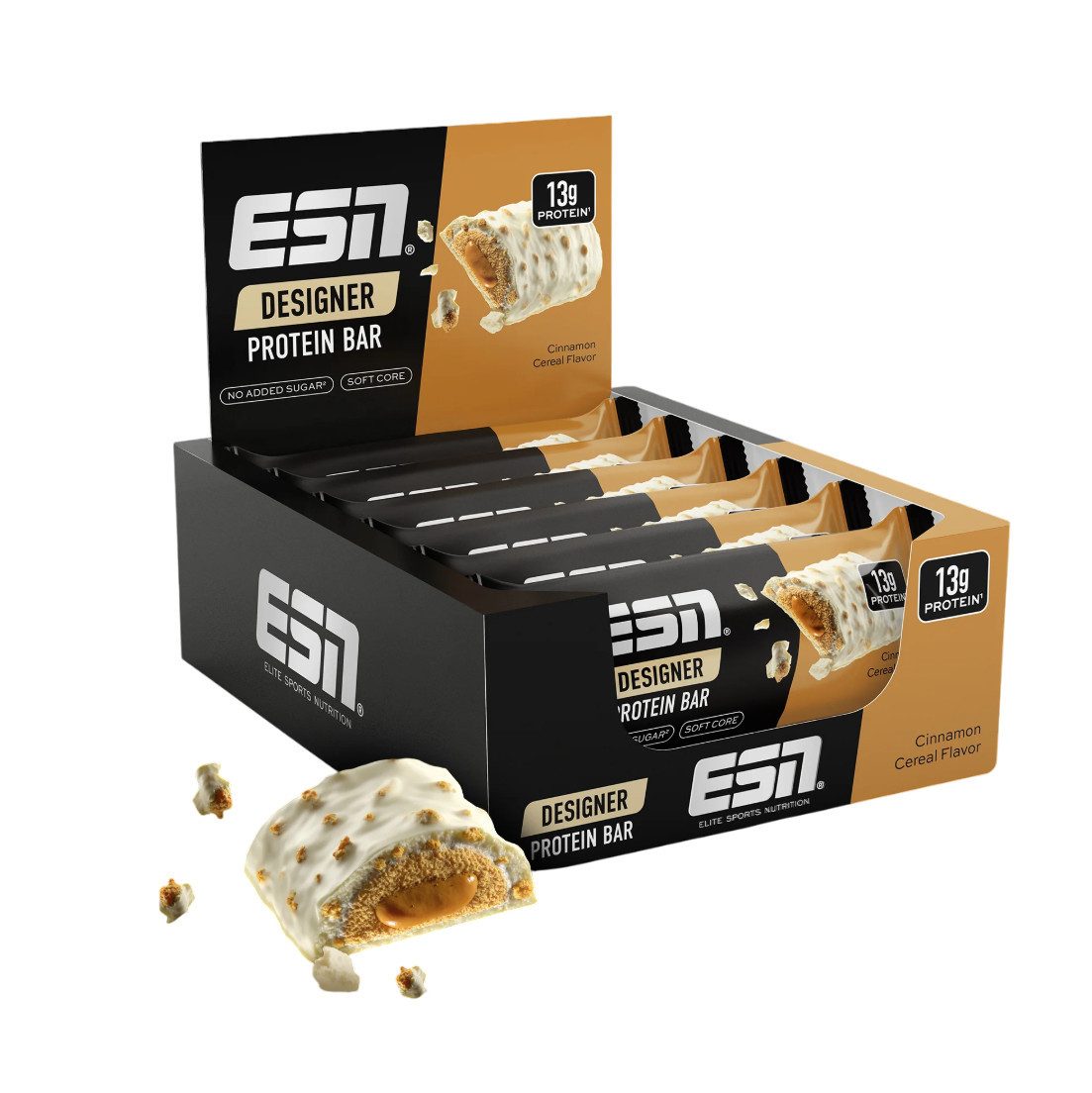 ESN ESN Designer Bar Box 12x45g Proteinriegel Eiweißriegel Proteinriegel, Bar, 1 er Multipack à 12 St.