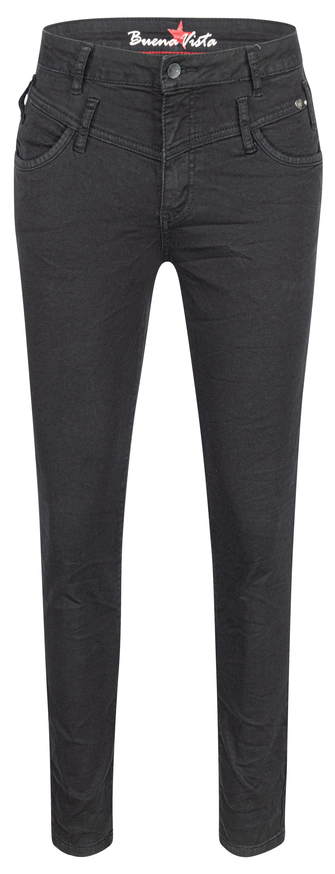 Buena Vista Stretch-Jeans BUENA VISTA FLORIDA CROPPED black 2508 B5912 601.014 - Cozy Denim