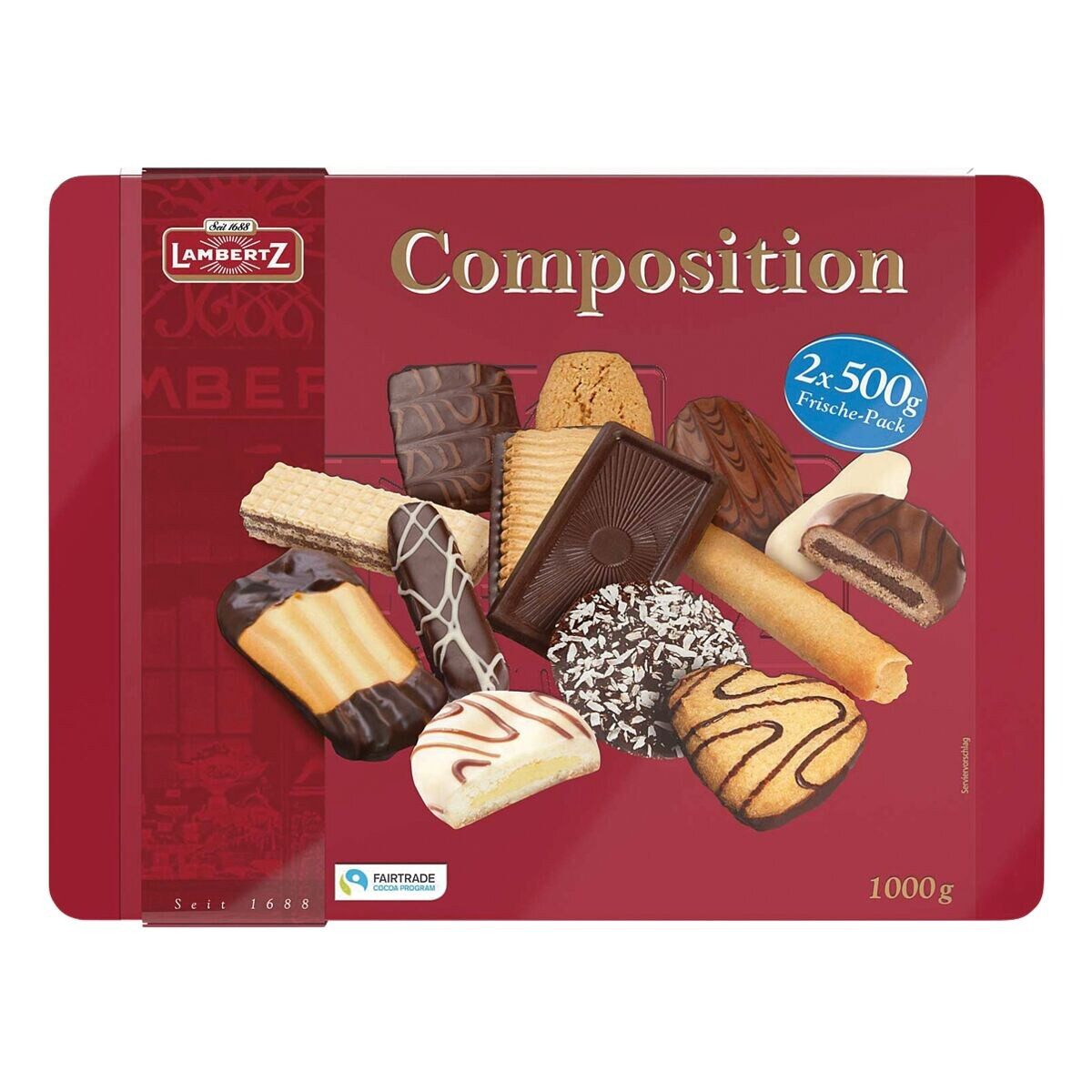 Lambertz Kekse Composition, 2x 500 g Gebäckmischung