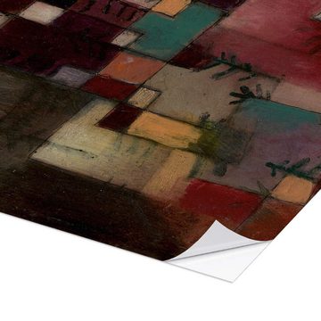 Posterlounge Wandfolie Paul Klee, Rotgrüne und violett-gelbe Rhythmen, Grafikdesign