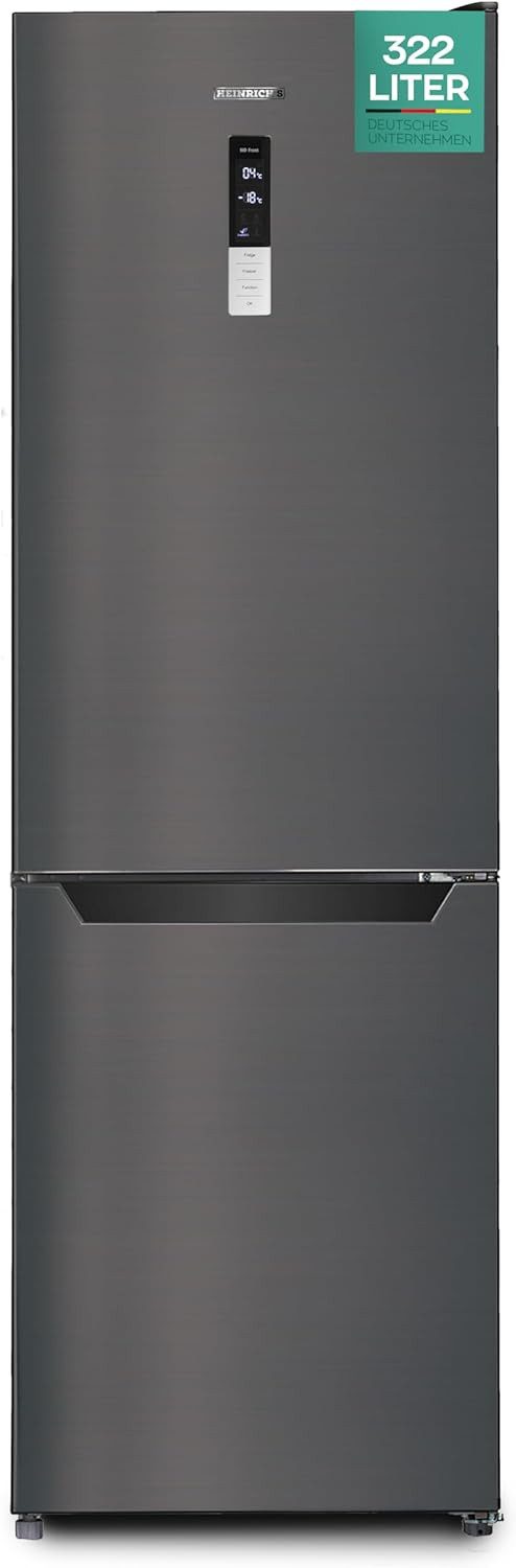 Heinrich´s Kühl-/Gefrierkombination HKS 3195, 185.5 cm hoch, 59.6 cm breit, 322L Kühlgefrierkombination, NO-FROST, leise 35dB