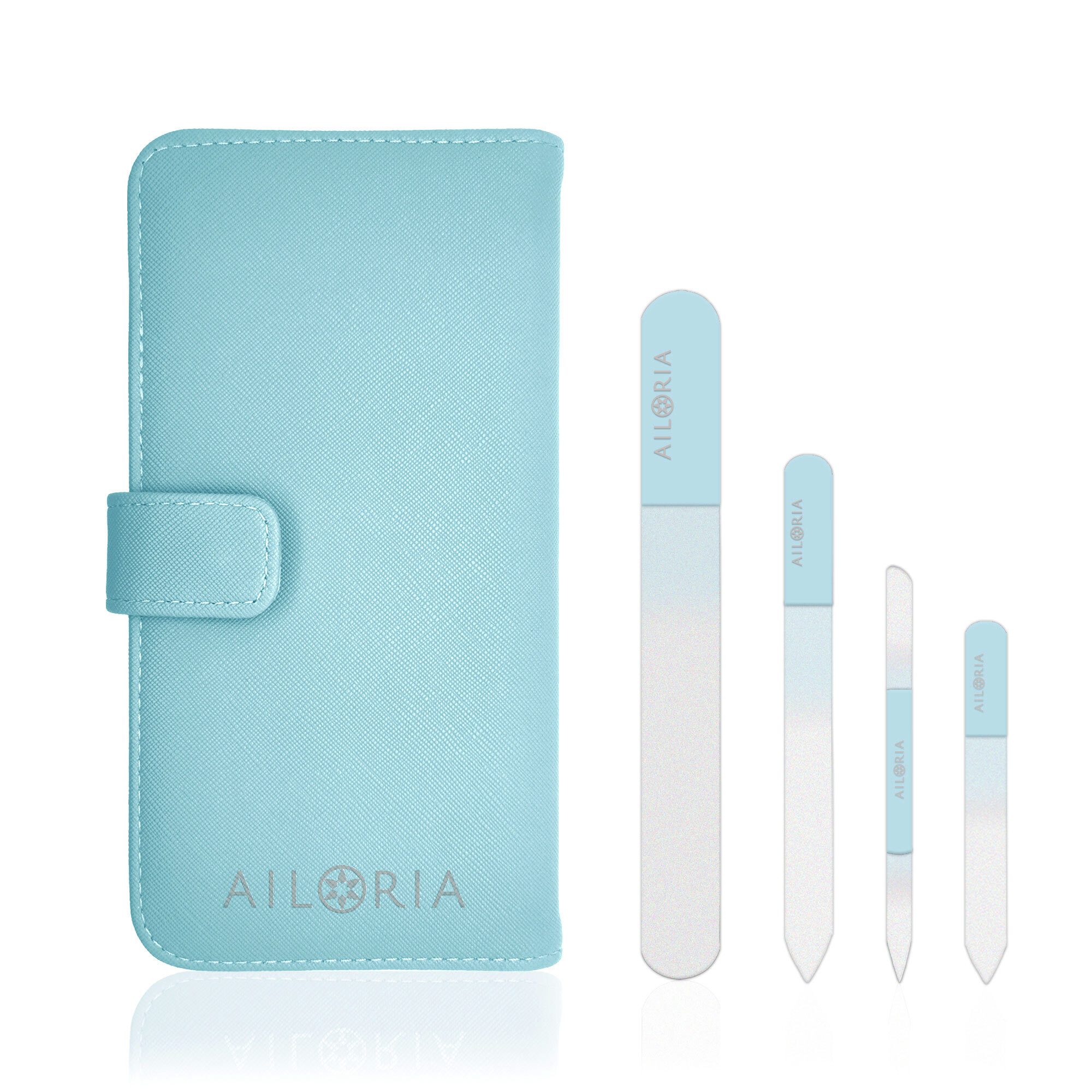AILORIA Glasnagelfeile CONTOUR PRIME Glas-Nagelfeilenset, Set, 4-tlg., Glas-Nagelfeilenset