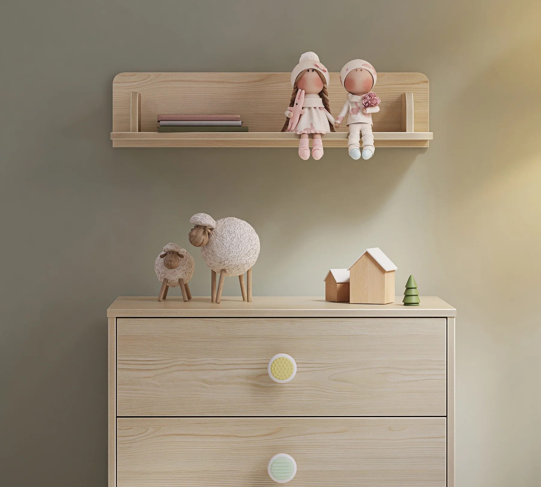 Möbel-Zeit Wandregal MONTES natur