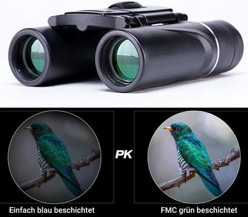 JOEAIS Ferngläser Fernglas Mini Binoculars Erwachsene Kinder mit Nachtsicht Fernglas (10x22 Kleines Fernglass Taschenfernglas für Reisen Vogelbeobachtung)