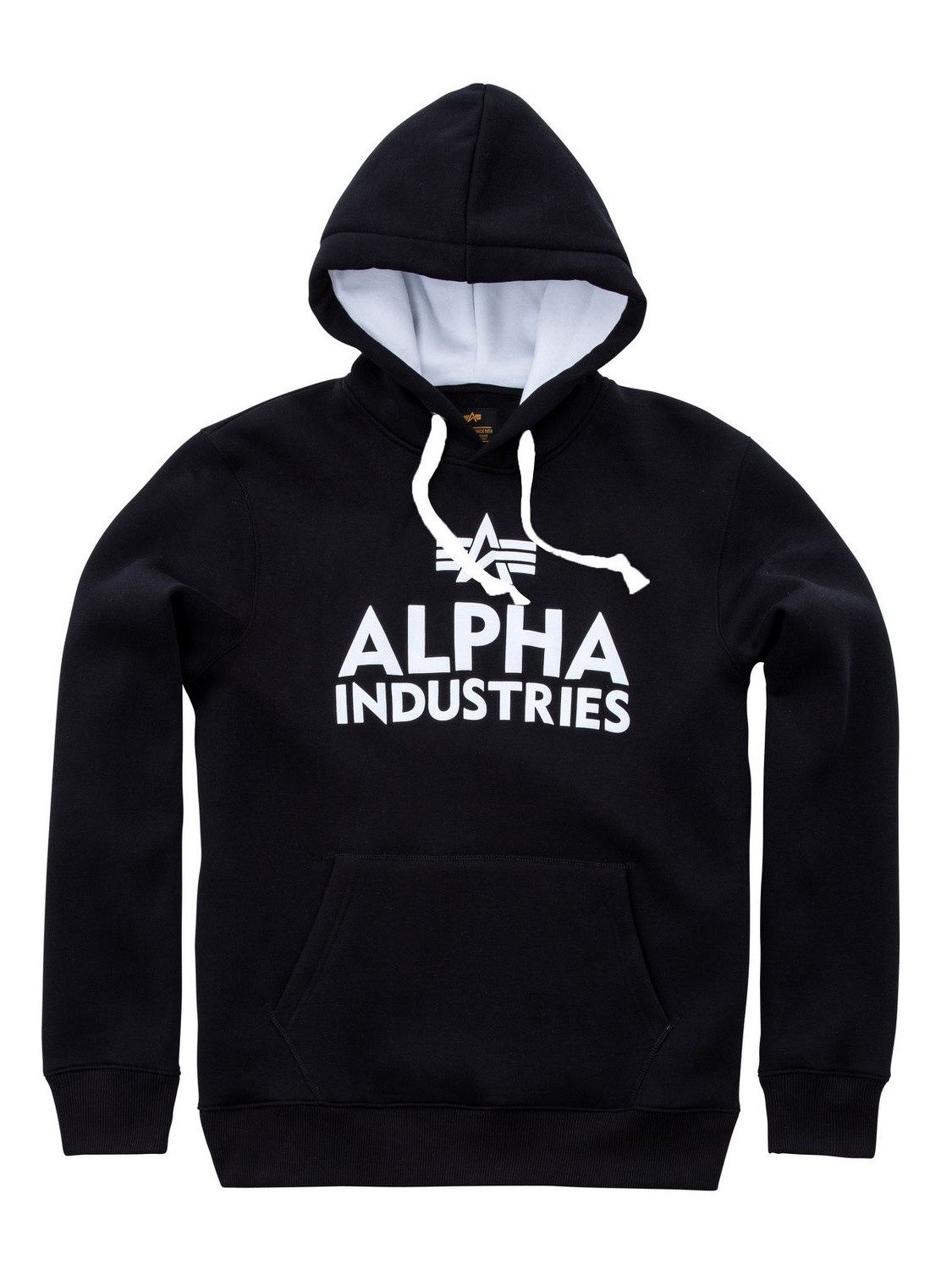 Hoodie Alpha Industries Foam Print Hoody schwarz / weiss