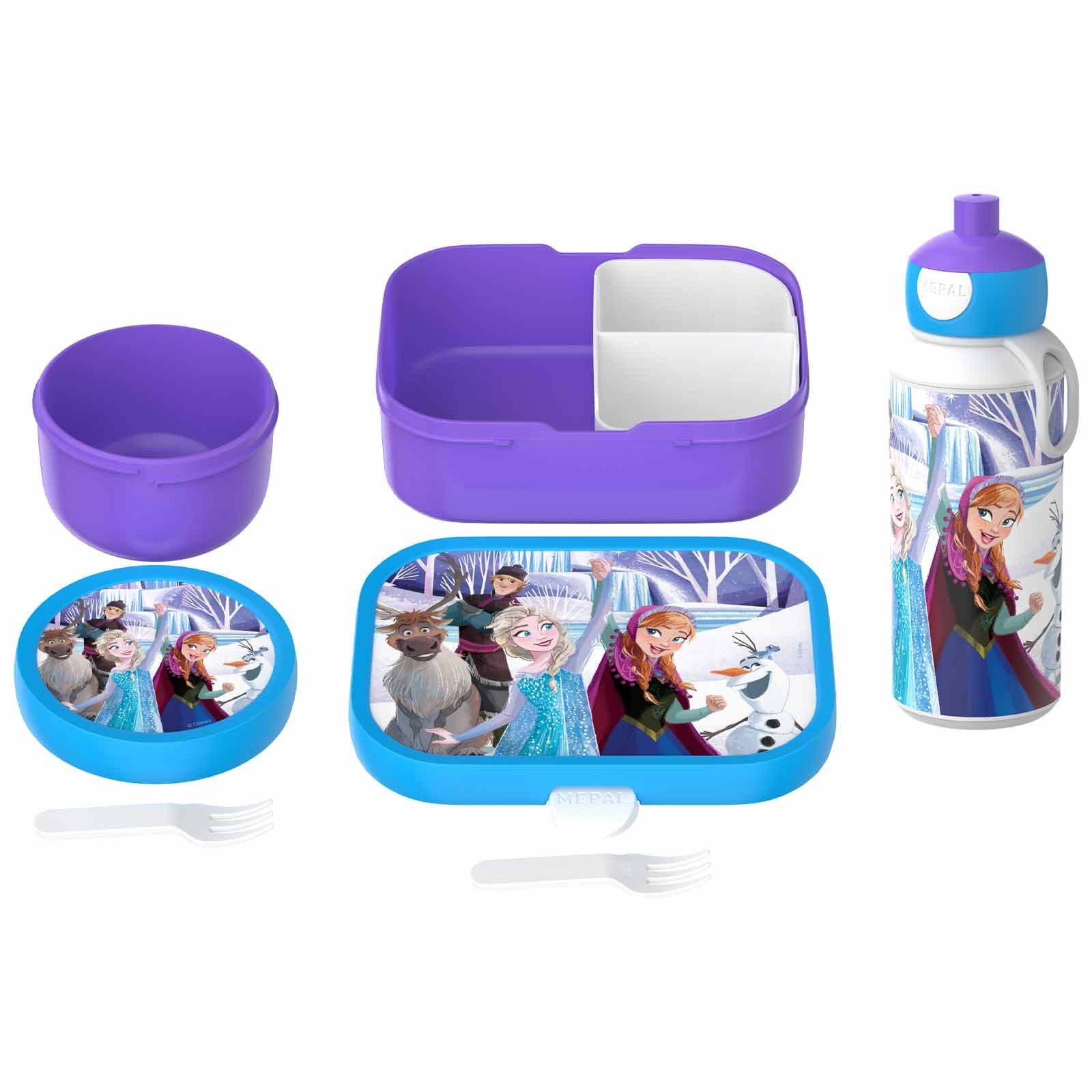 Mepal Lunchbox Campus Lunchset 3er Set, Acrylnitril-Butadien-Styrol (ABS), (3-tlg), Spülmaschinengeeignet