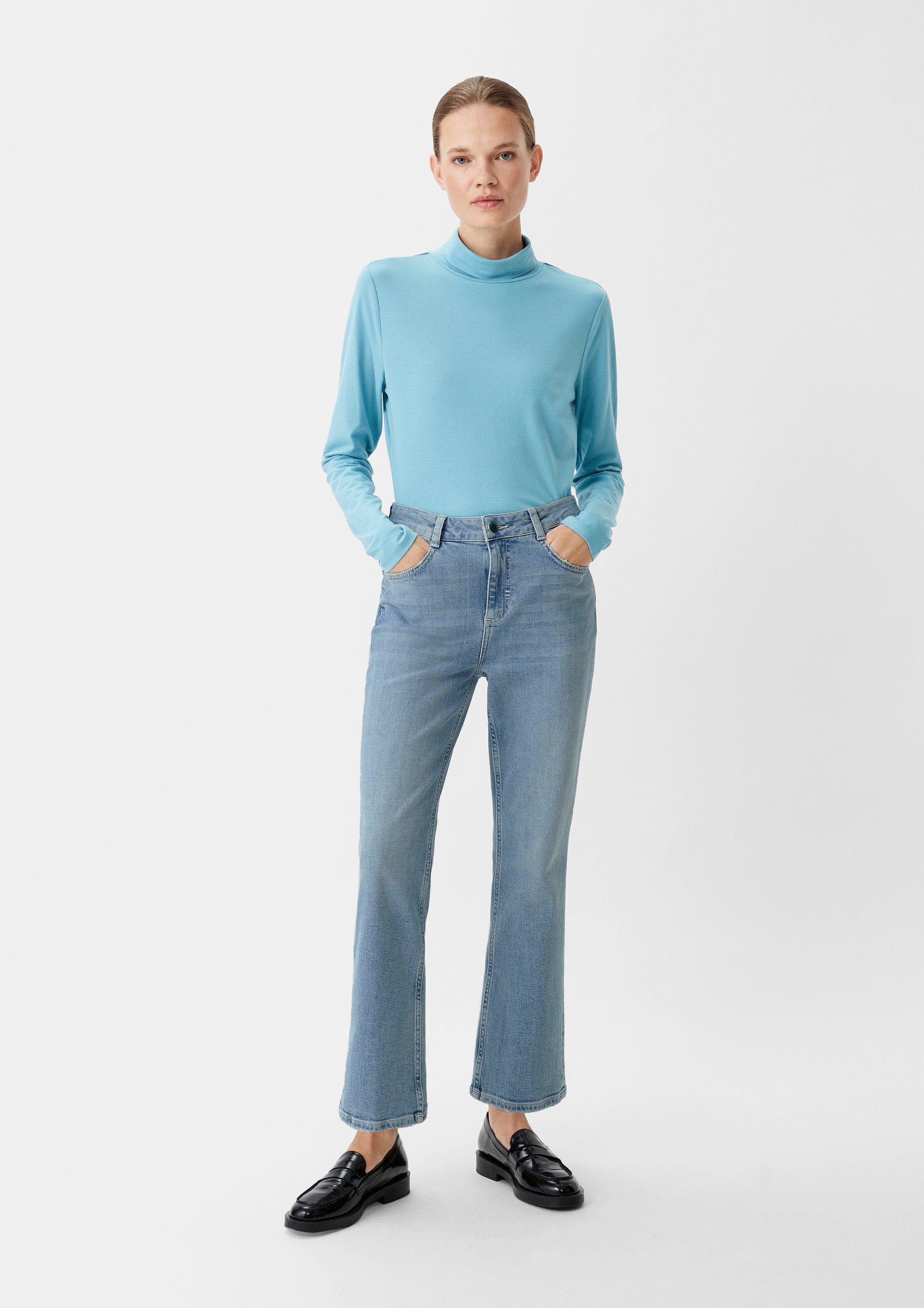 comma casual identity 7/8-Jeans Relaxed: Jeans mit Flared leg Waschung