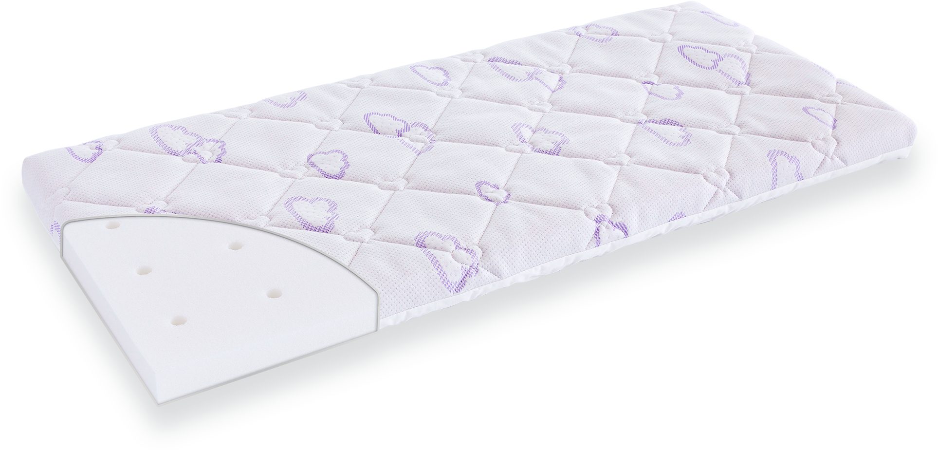 Babymatratze WIEGE Sleepy passend für BabyBay Midi Größe 40 x 80 x 5 cm (eckig), Träumeland, 5 cm hoch, (1-tlg)