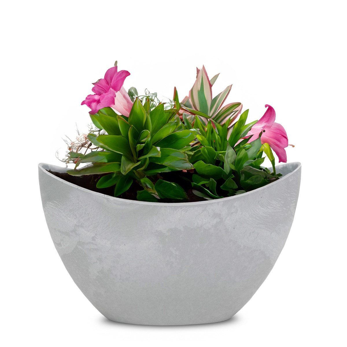 matches21 HOME & HOBBY Blumentopf Pflanzschale Jardiniere oval 20 cm Vintag günstig online kaufen