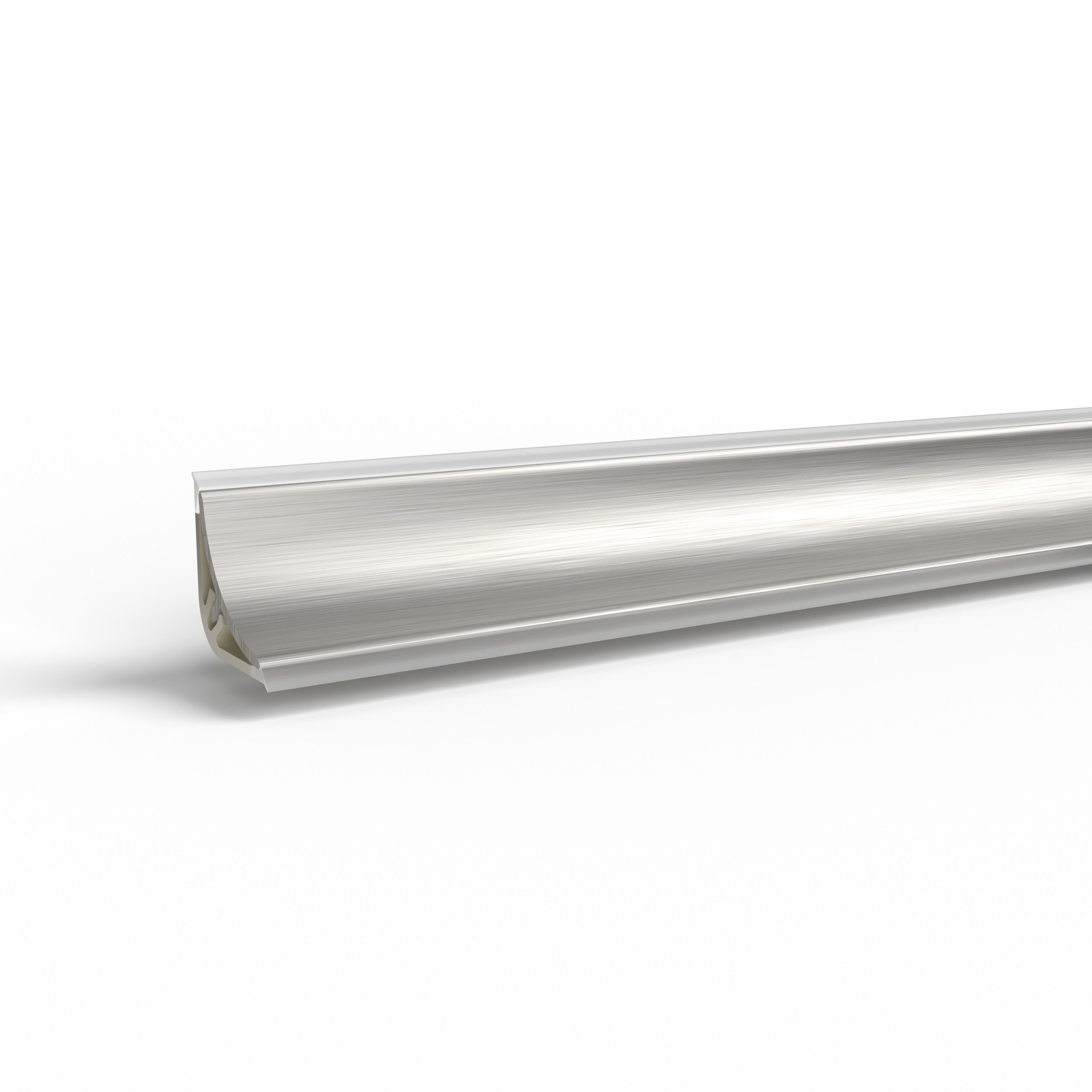 Quest Abschlussleiste für Arbeitsplatten 13,4 x 13,4 mm, 300 cm, zweiteilig, Schrauben/Nägel, Montagekleber oder doppelseitiges Klebeband, PVC 13,4 x 13,4 mm, 1-St., zweiteilig, wasserfest, UV-beständig, 300 cm