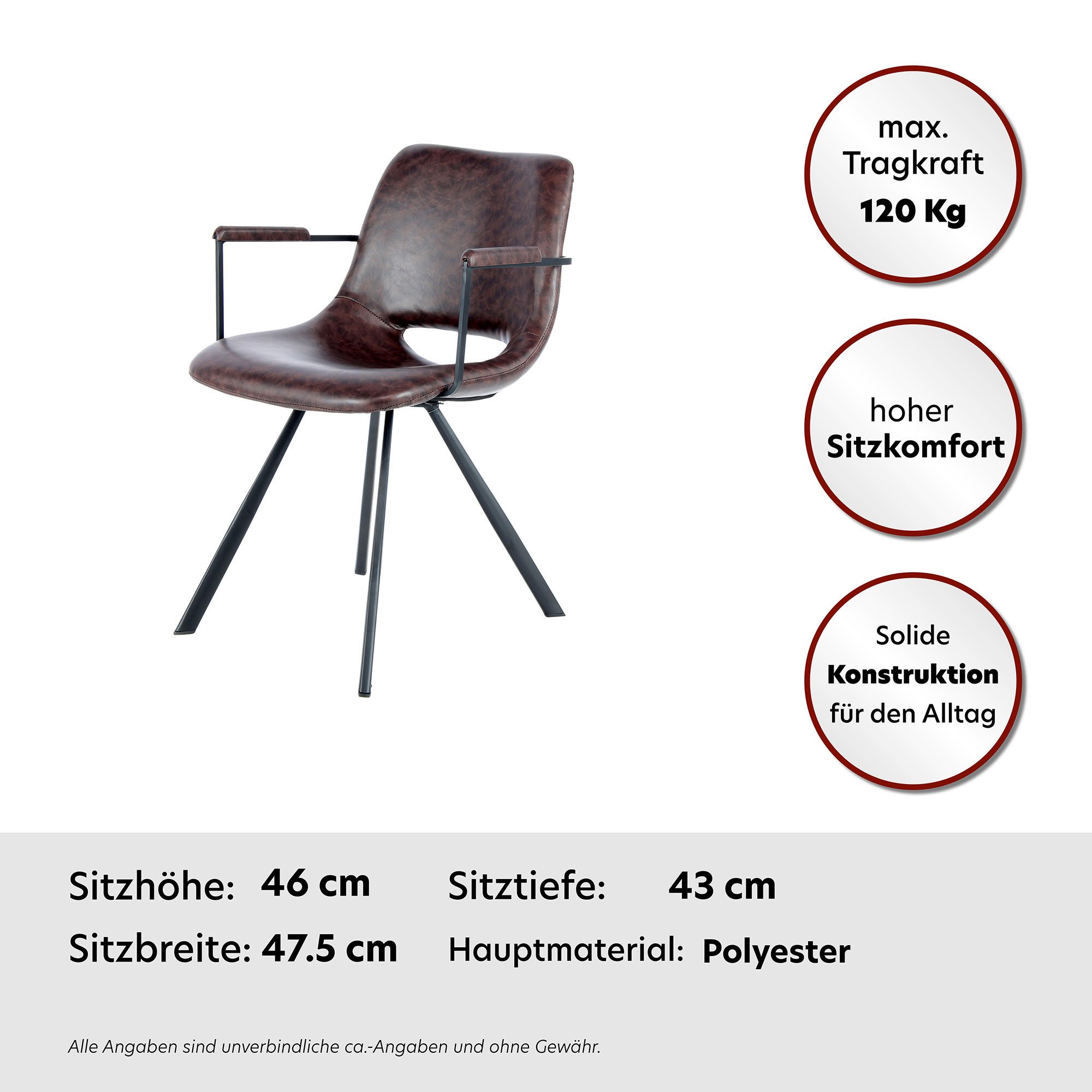 Kayoom Stuhl Josephine 625 2er-Set, pflegeleicht (Set, 2 St), pflegeleicht