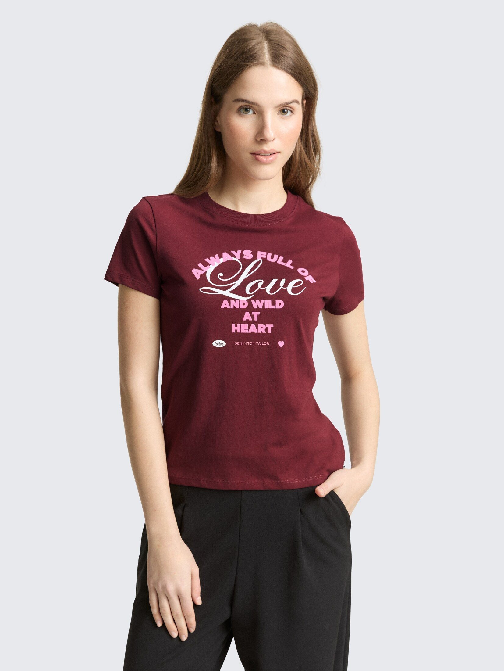 TOM TAILOR Denim T-Shirt T-Shirt T-Shirt aus Baumwolle