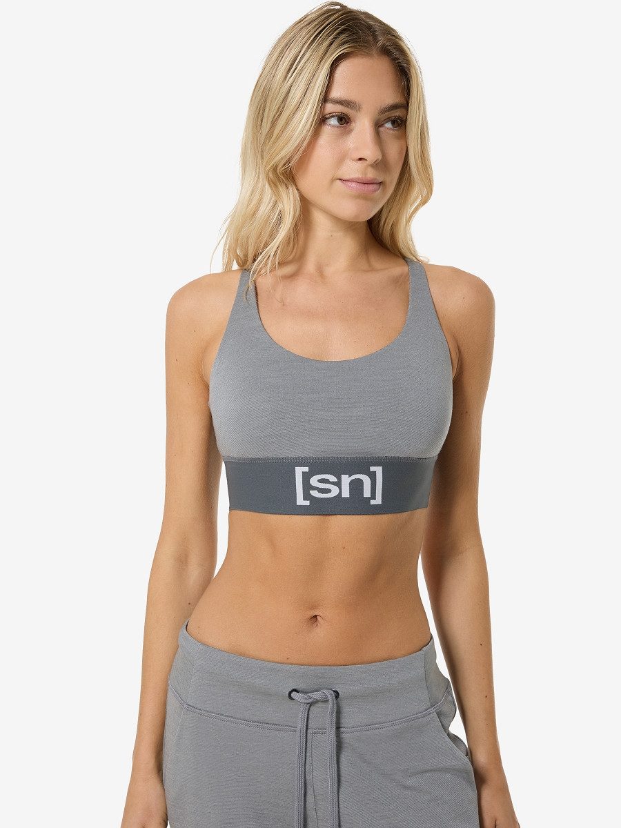 SUPER.NATURAL Sport-BH für Damen aus Merino W SUPER TOP mit gekreuzten Träg günstig online kaufen