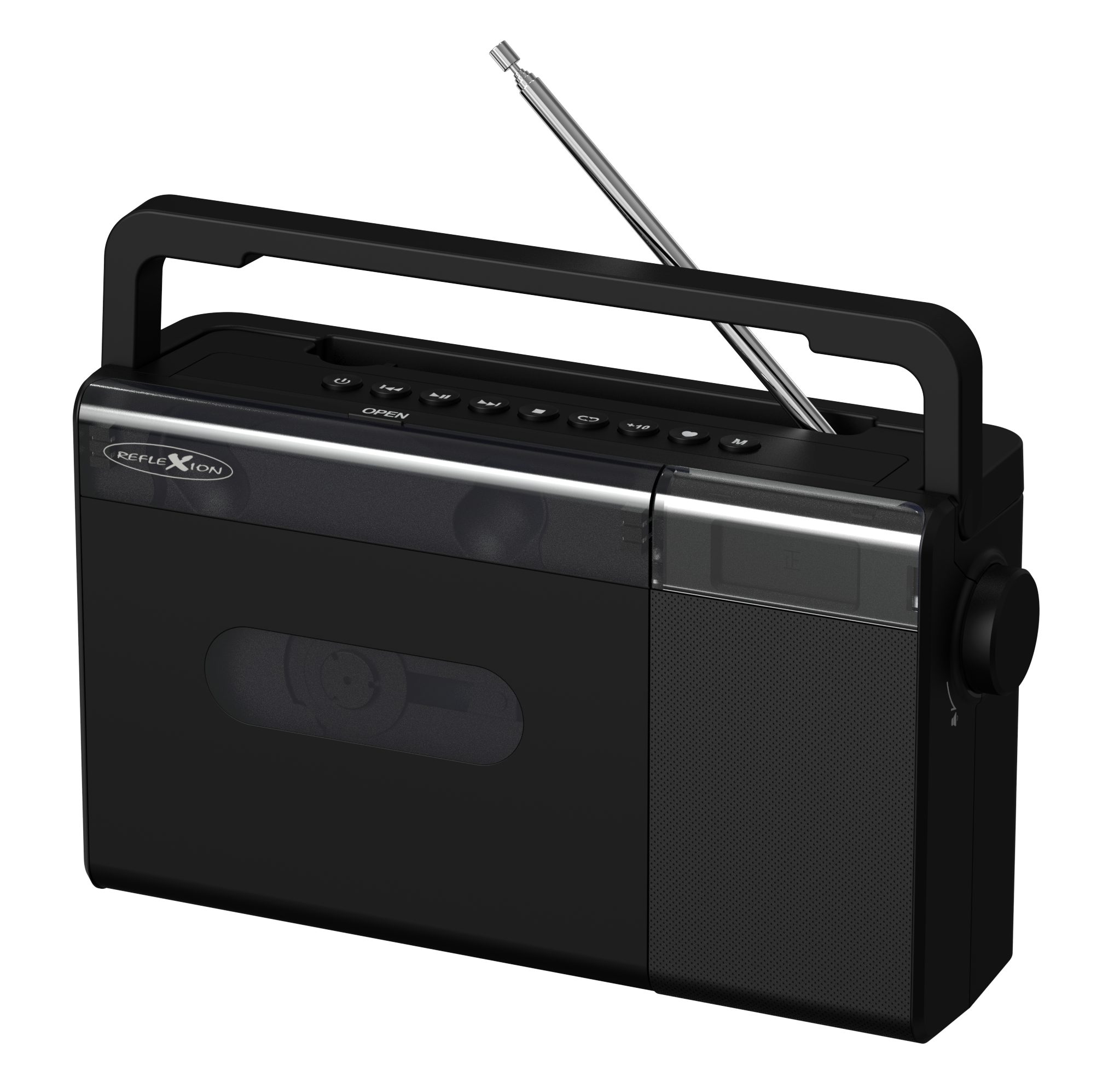 Reflexion CDR2427 CD-Player, UKW, Bluetooth, USB, AUX-IN CD-Radiorecorder (UKW-Radio (40 Speicherplätze), 16 W, Betrieb über den eingebauten Lithium-Akku / Alternativ 4x C-Batterien)