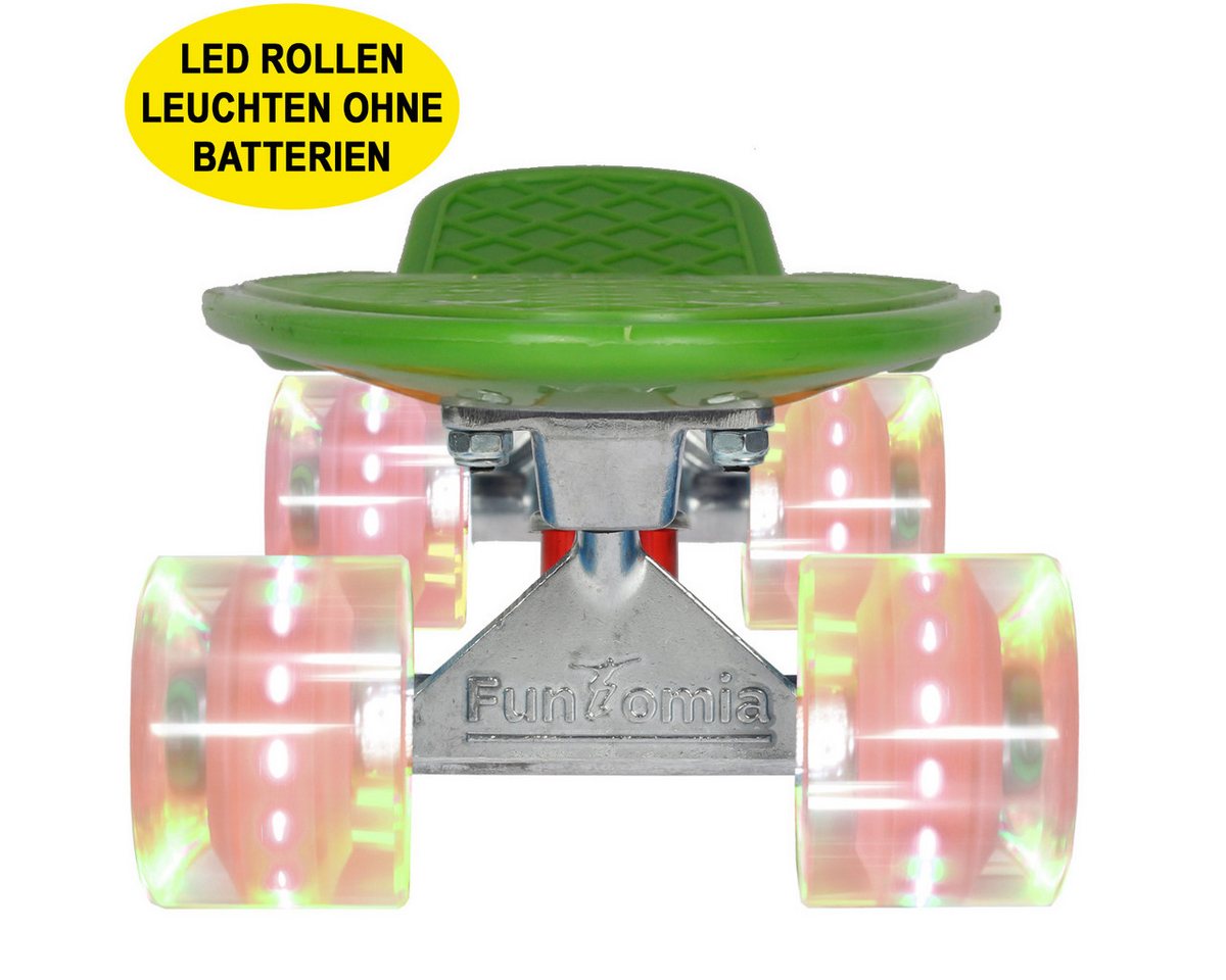 Thumbnail - FunTomia Miniskateboard Kinder Cruiserboard Miniboard 57cm mit oder ohne LED Leuchtrollen