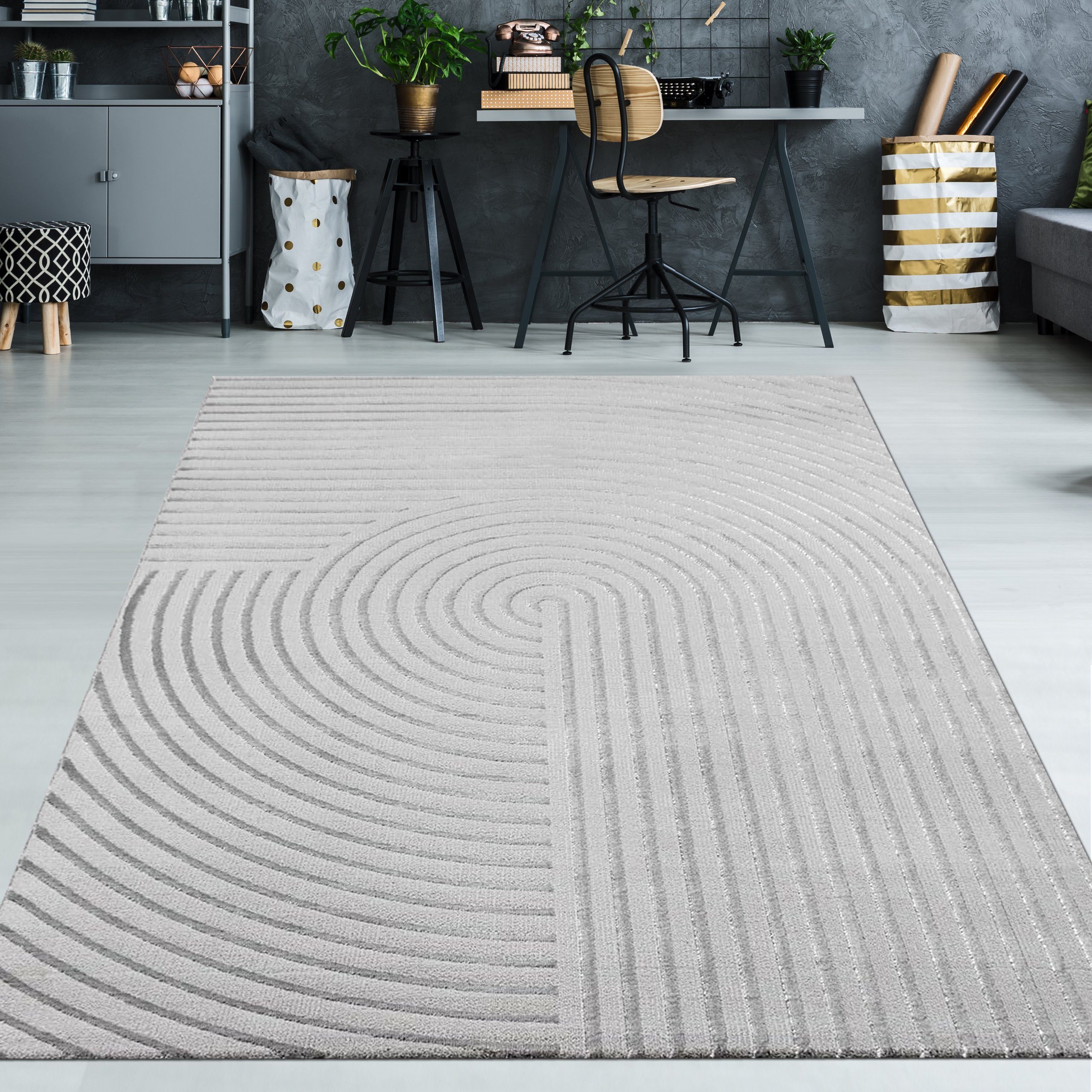 TeppichHome24 Teppich Moderner Teppich mit Bogen günstig online kaufen
