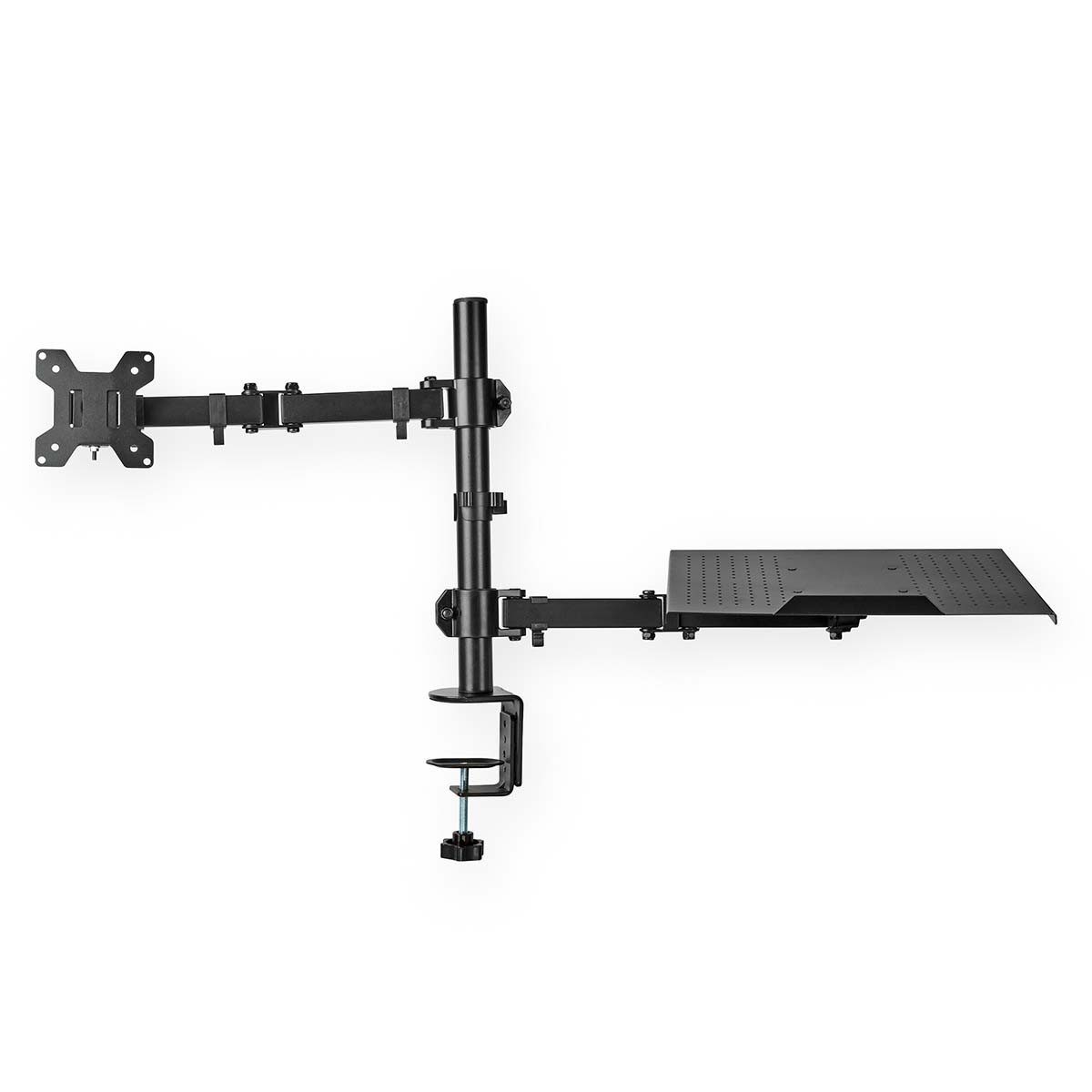 Nedis Monitorständer MMSISNB110BK, (1-tlg., VESA 75x75/100x100, neigen/schwenken/rotieren, ergonomisches Arbeiten)