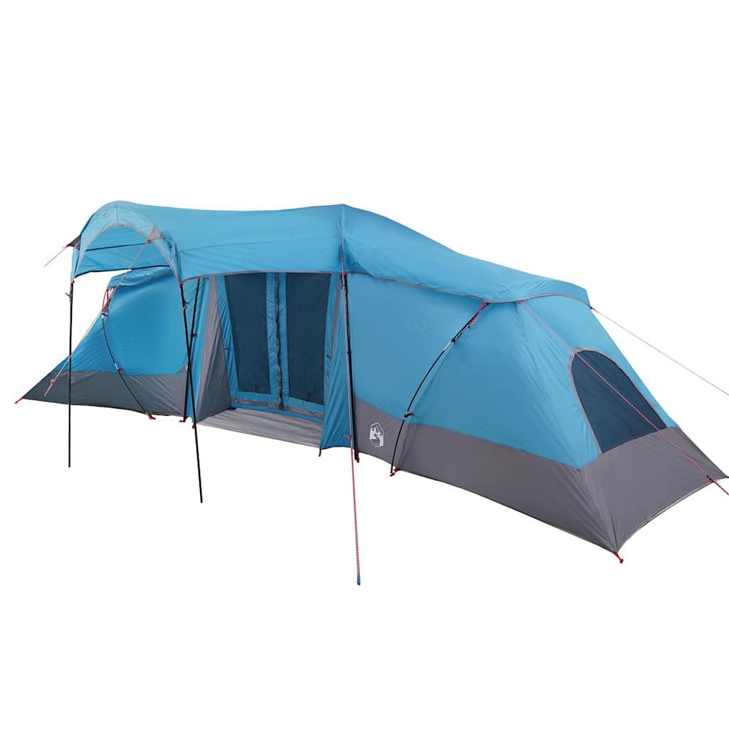 vidaXL Tunnelzelt Familienzelt mit Dach Blau und Grau 721 x 335 x 212 cm, (1 tlg)