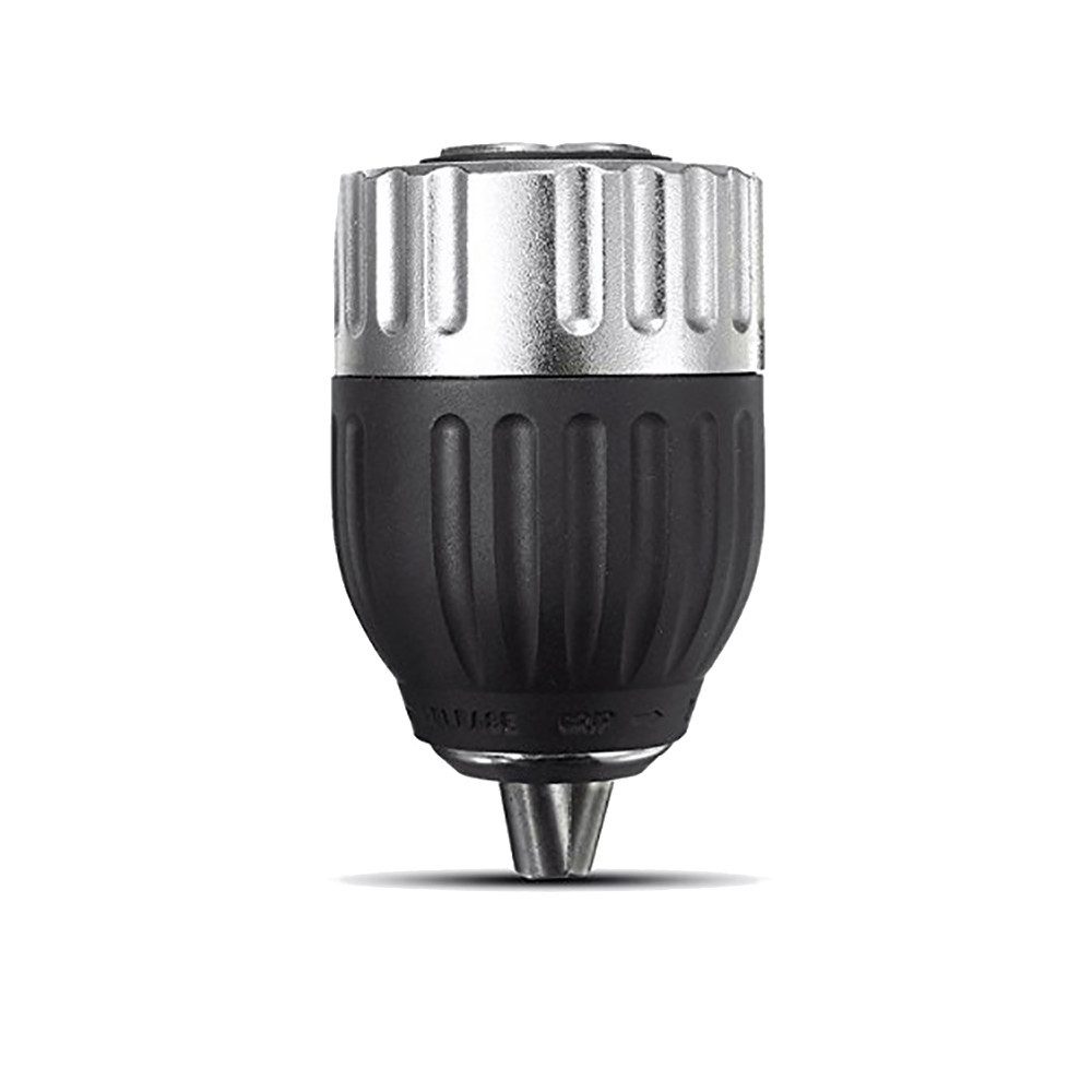 Trade-Shop Schnellspannbohrfutter passend für Ryobi, Black & Decker, AEG, Berner, Würth, Dewalt, Einhell, Spannweite bis 13.00 mm, Werkzeugaufnahme mit Metallhülse / Gewindeanschluss: 1/2" x 20 UNF
