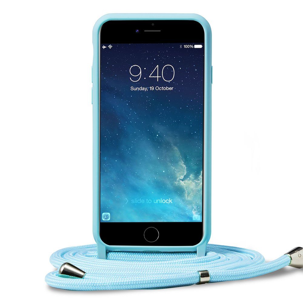 FITSU Handyhülle Handykette für Apple iPhone Hülle mit Band Handyband Case zum Umhängen, Hülle für iPhone 12 Pro, 12, 12 Mini, SE 2022, 11, XS, XR, X, 8, 7, 6