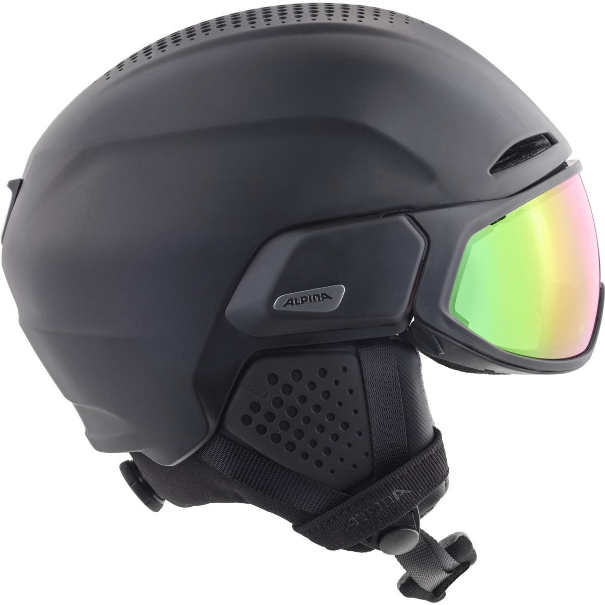 *Alpina* Skihelm Alto QV, Innovativer Skihelm mit perfektem Sitz und optimaler Sicht dank