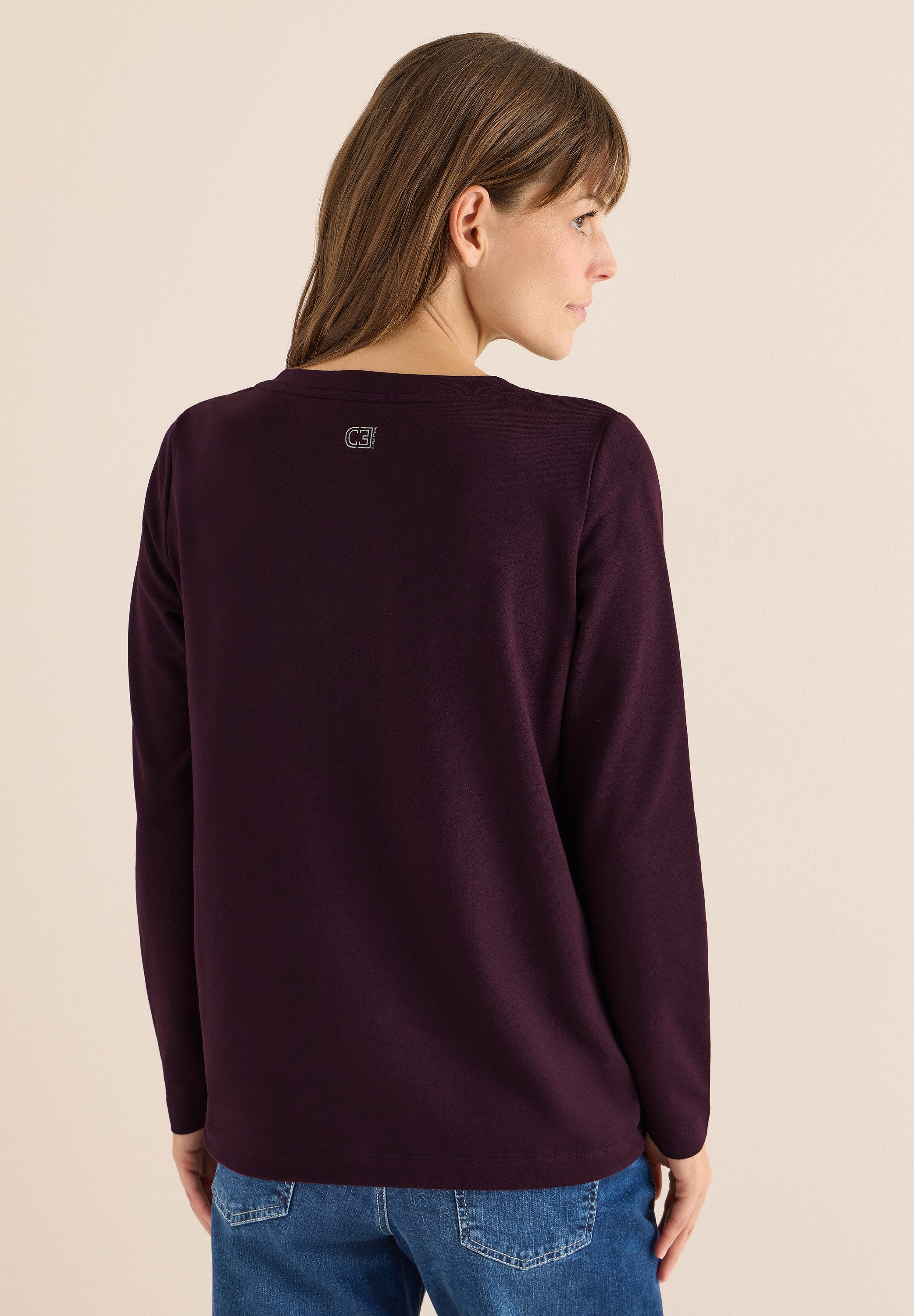 CECIL Langarmshirt im soften Baumwoll-Mix günstig online kaufen